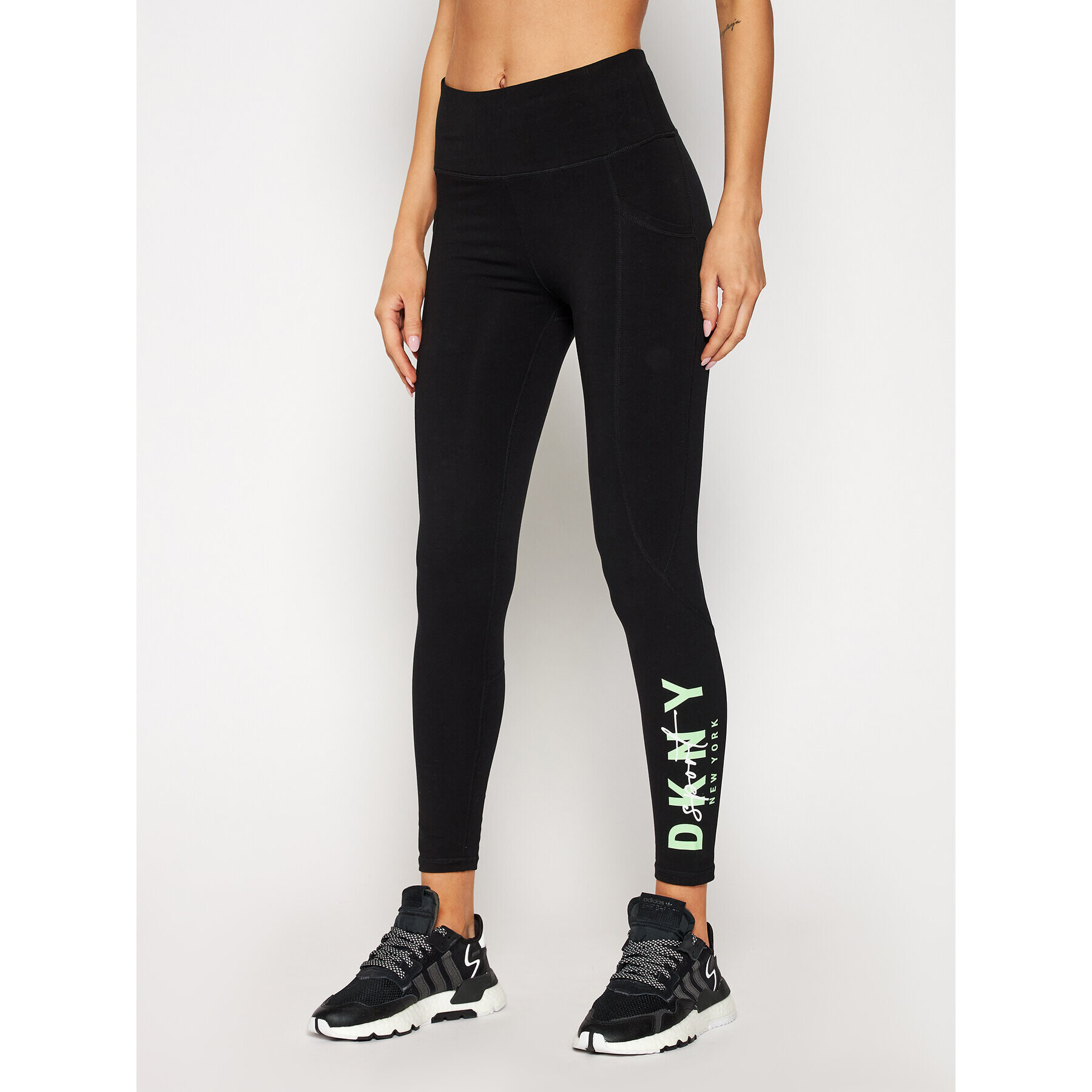 DKNY Sport Leggings DP0P2524 Fekete Slim Fit - Pepit.hu