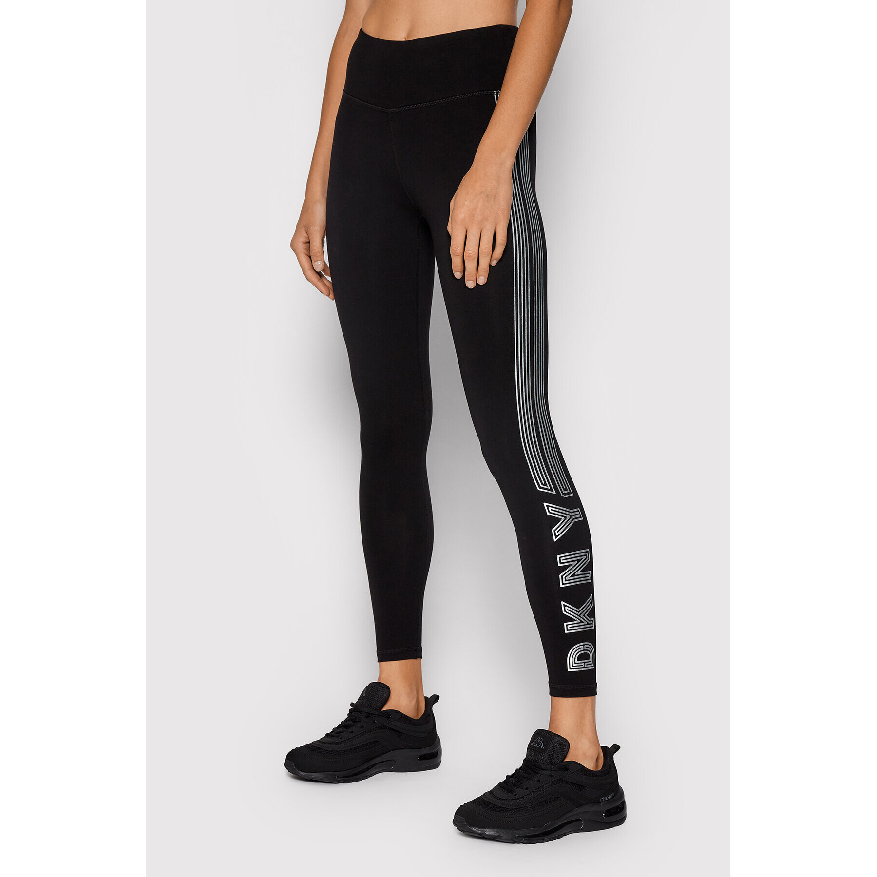 DKNY Sport Leggings DP1P2318 Fekete Slim Fit - Pepit.hu