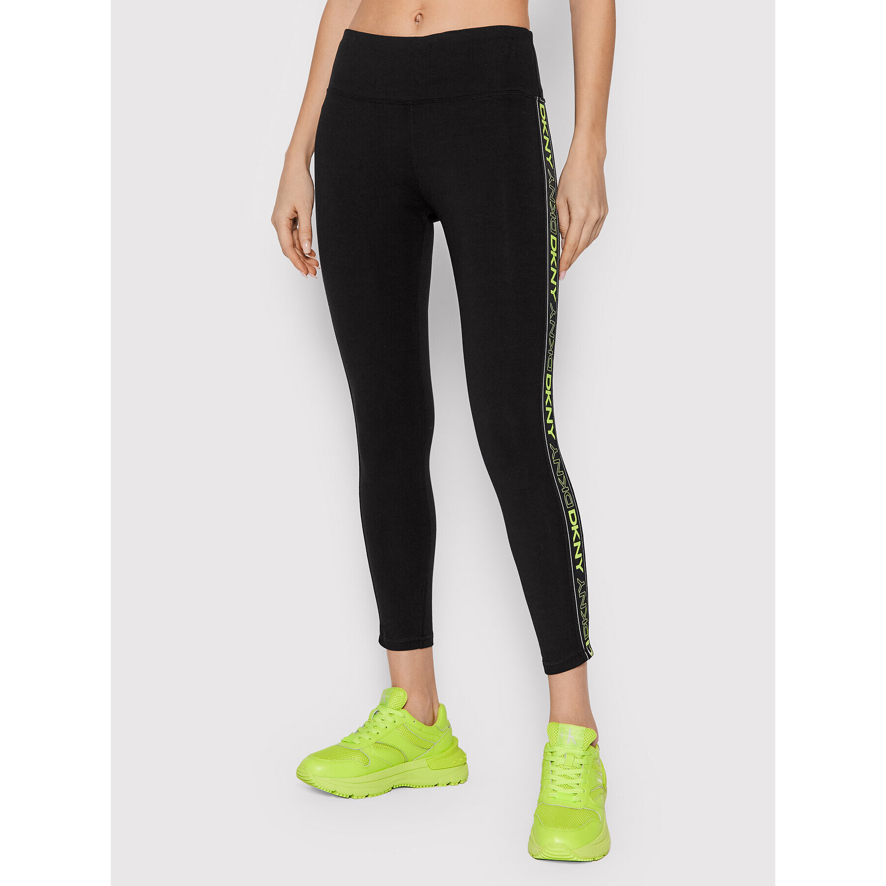 DKNY Sport Leggings DP1P2484 Fekete Slim Fit - Pepit.hu