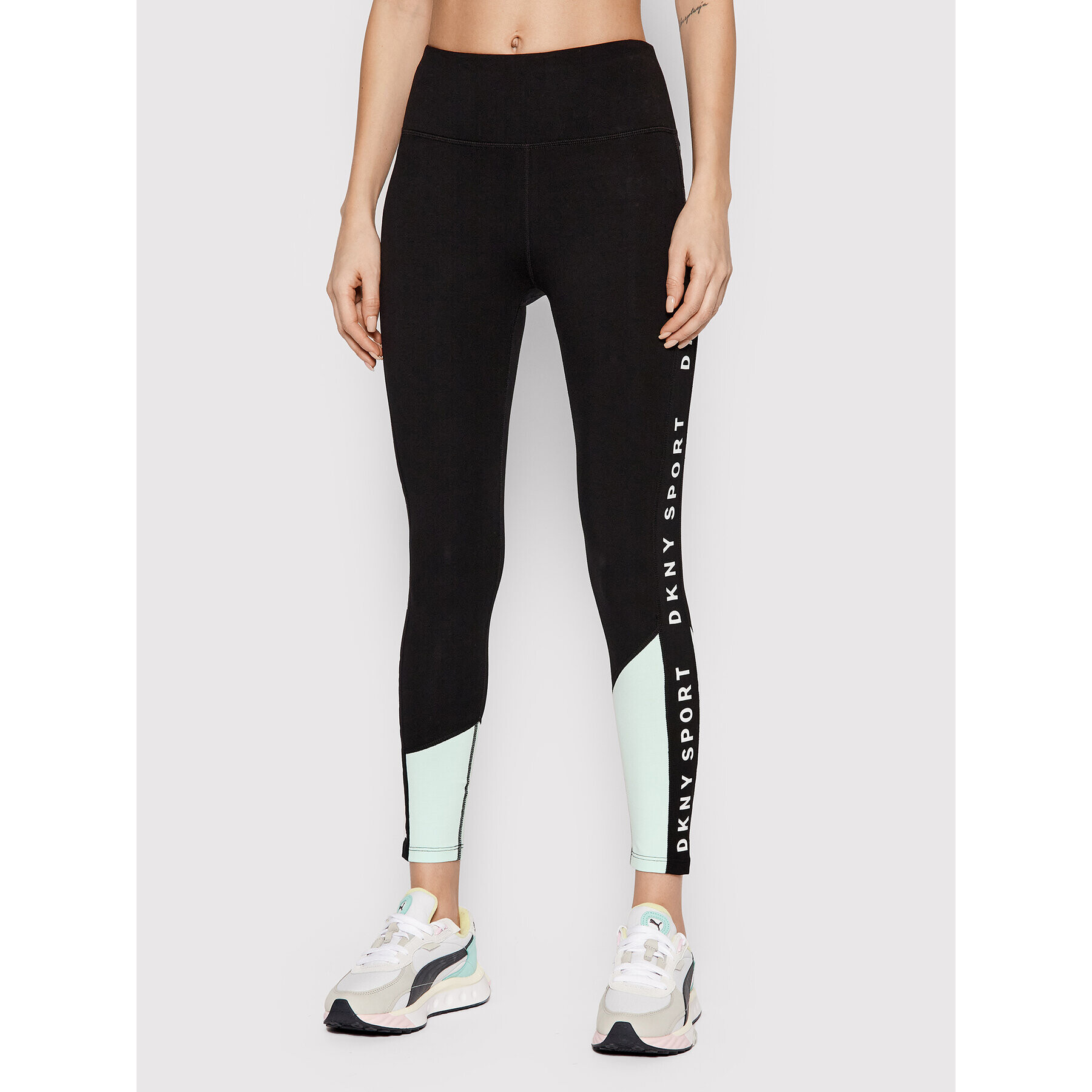 DKNY Sport Leggings DP1P2520 Fekete Slim Fit - Pepit.hu