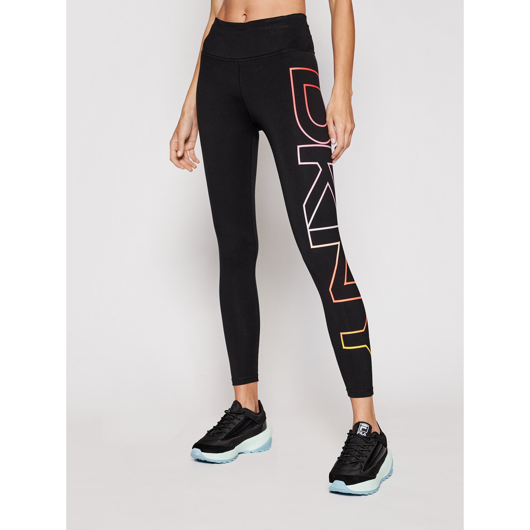 DKNY Sport Leggings DP1P2638 Fekete Slim Fit - Pepit.hu