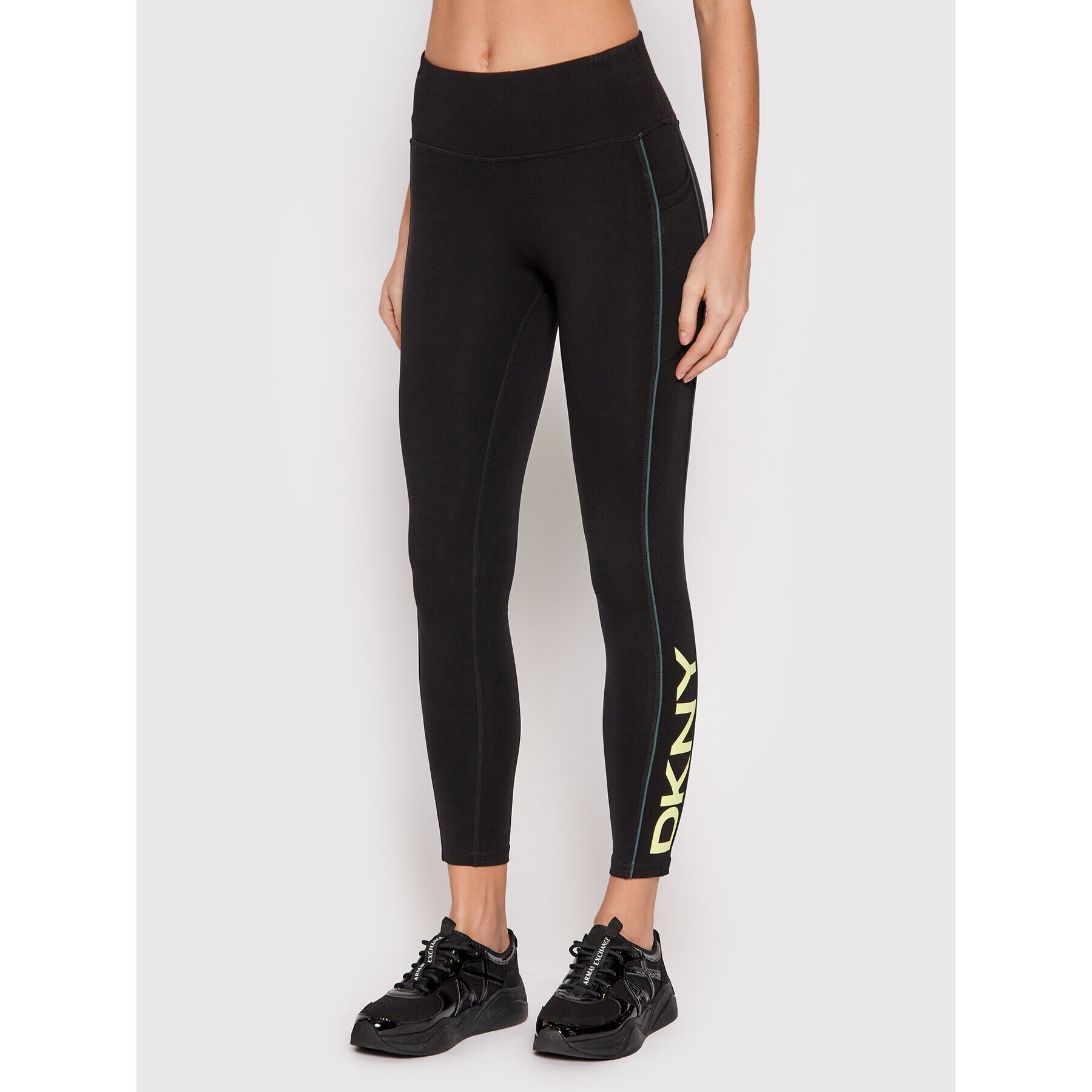 DKNY Sport Leggings DP1P2748 Fekete Slim Fit - Pepit.hu