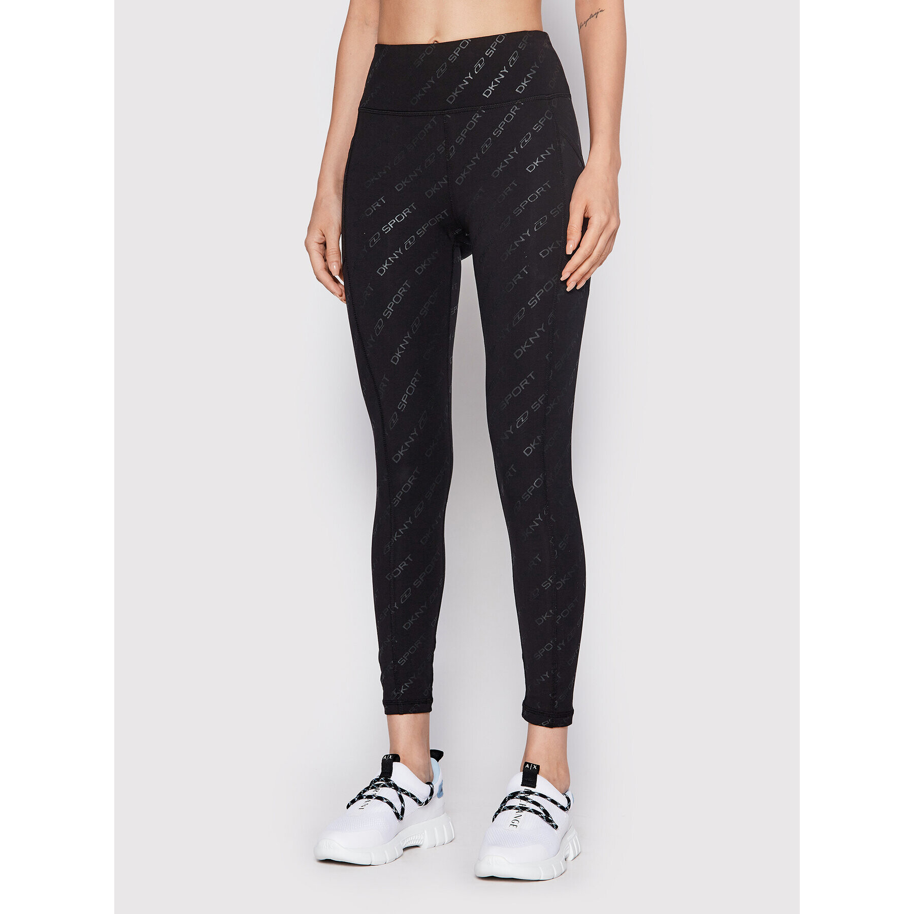 DKNY Sport Leggings DP1P2835 Fekete Slim Fit - Pepit.hu