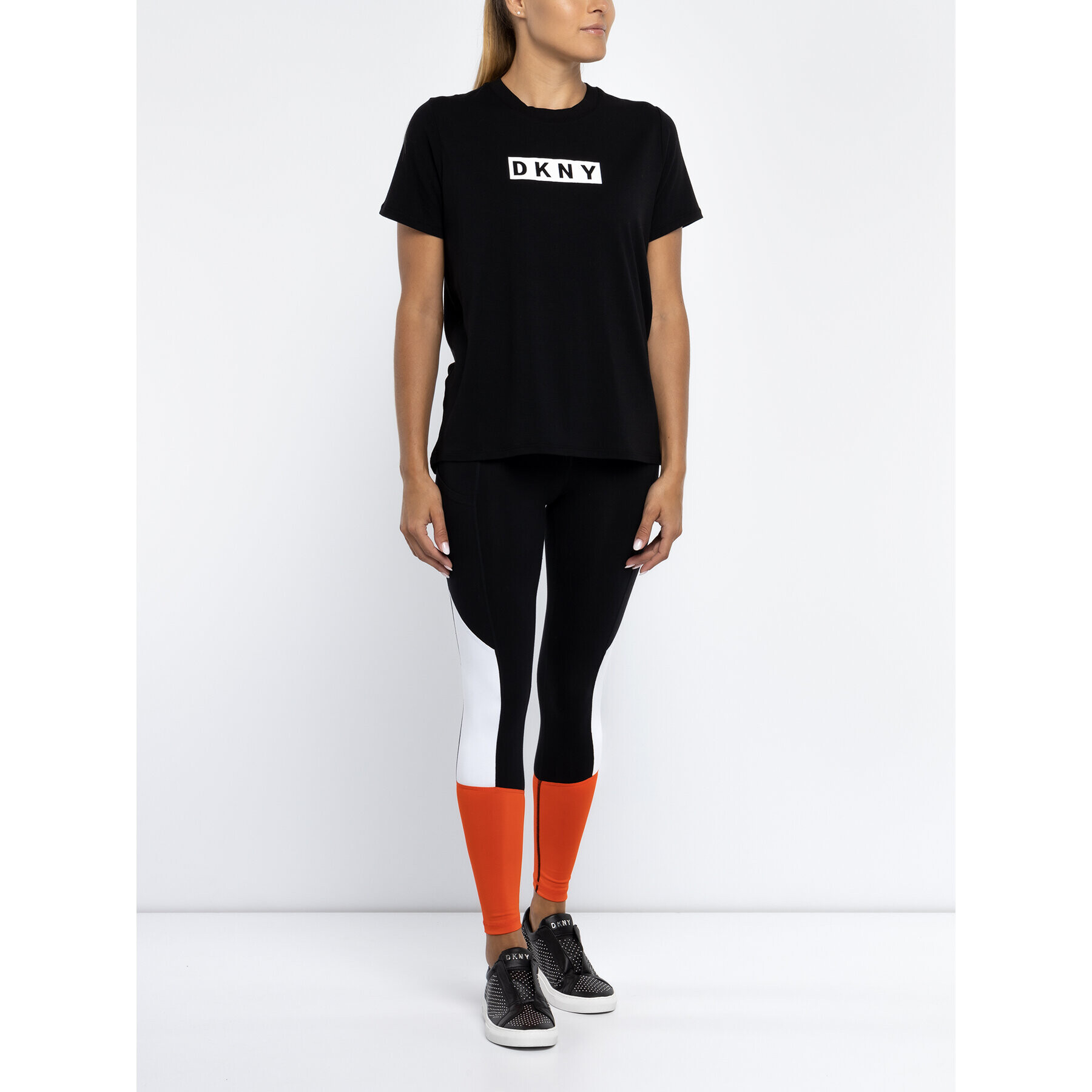 DKNY Sport Leggings DP9P1921 Fekete Slim Fit - Pepit.hu