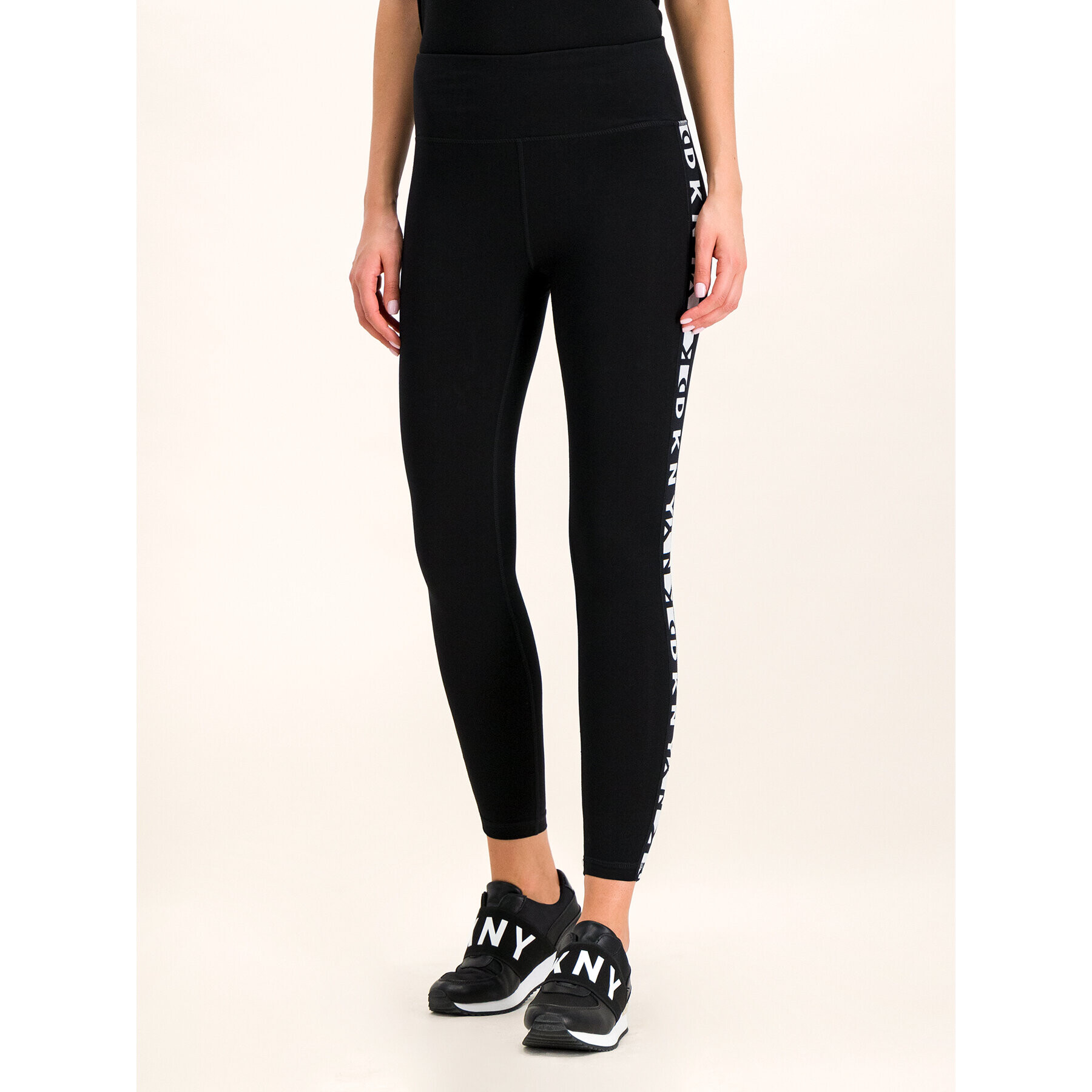 DKNY Sport Leggings DP9P1939 Fekete Slim Fit - Pepit.hu