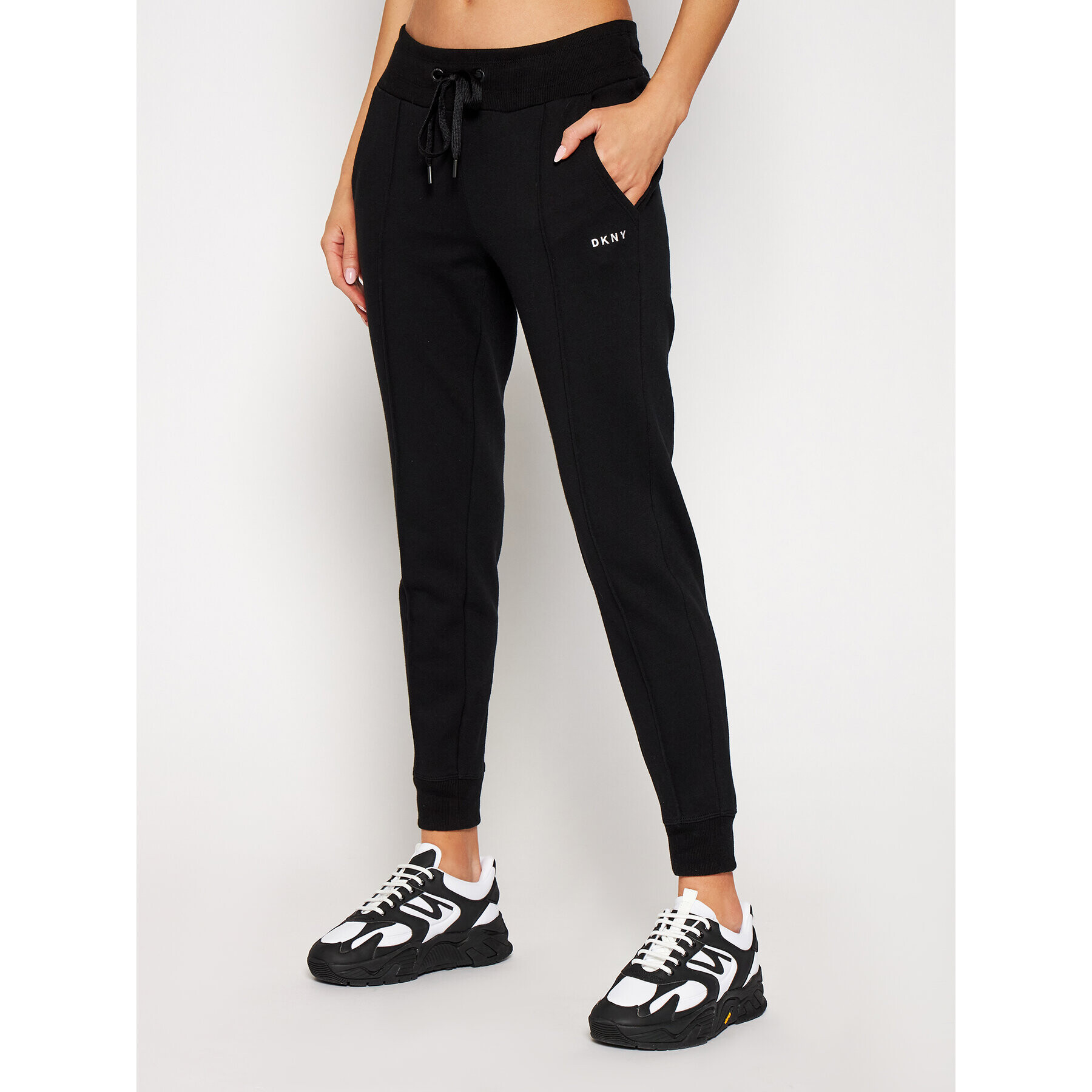 DKNY Sport Melegítő alsó DP0P2513 Fekete Regular Fit - Pepit.hu