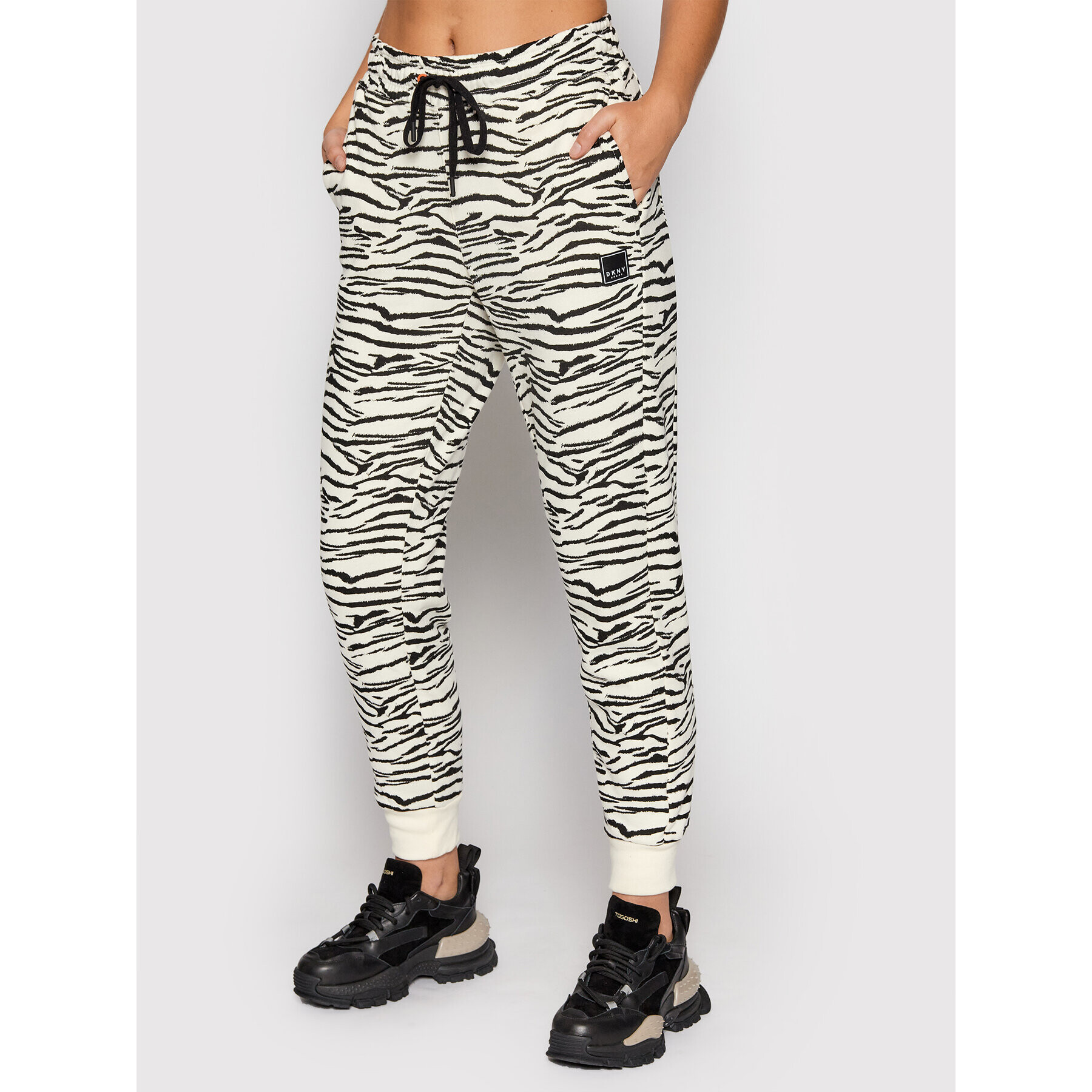 DKNY Sport Melegítő alsó DP1P2729 Bézs Regular Fit - Pepit.hu