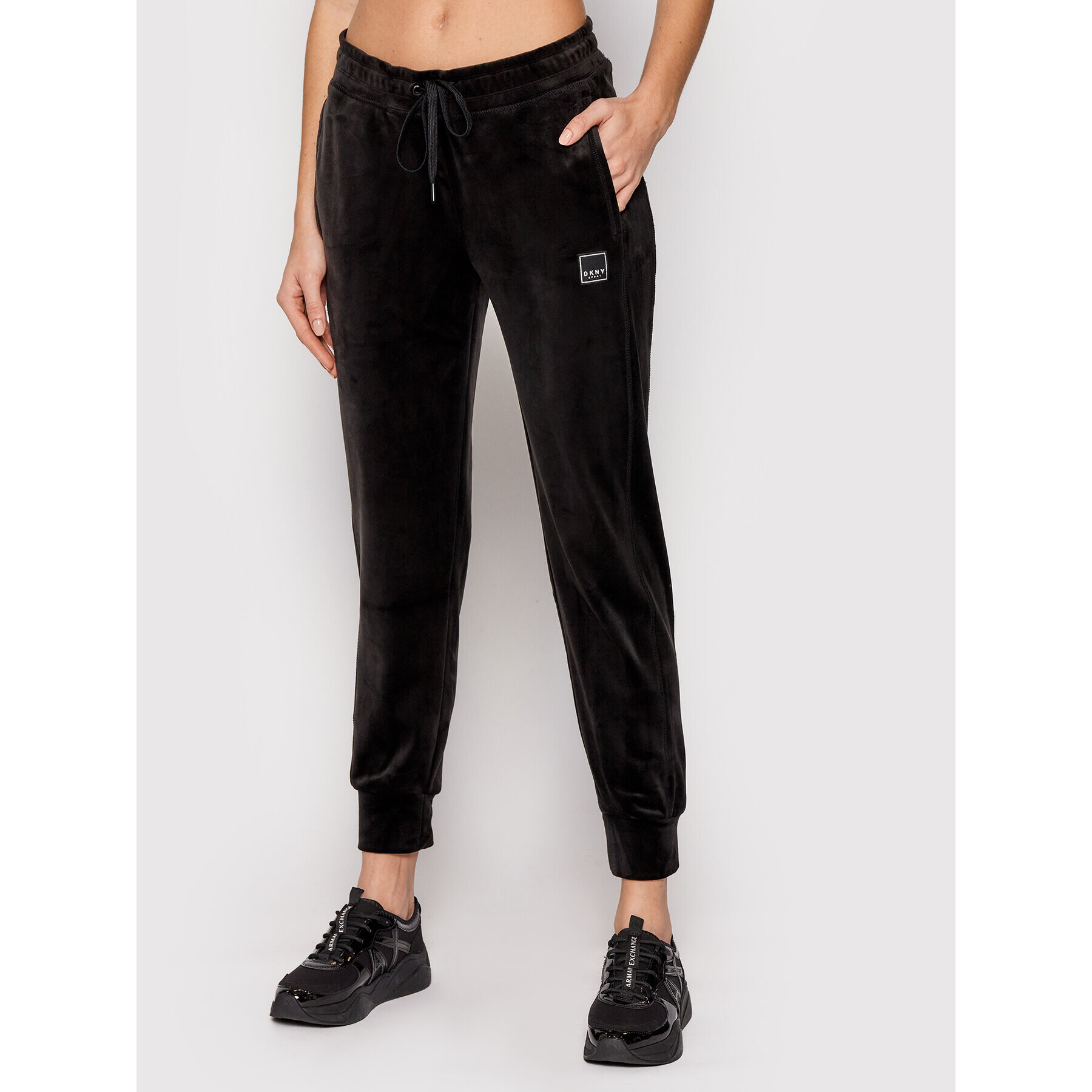 DKNY Sport Melegítő alsó DP1P2745 Fekete Regular Fit - Pepit.hu