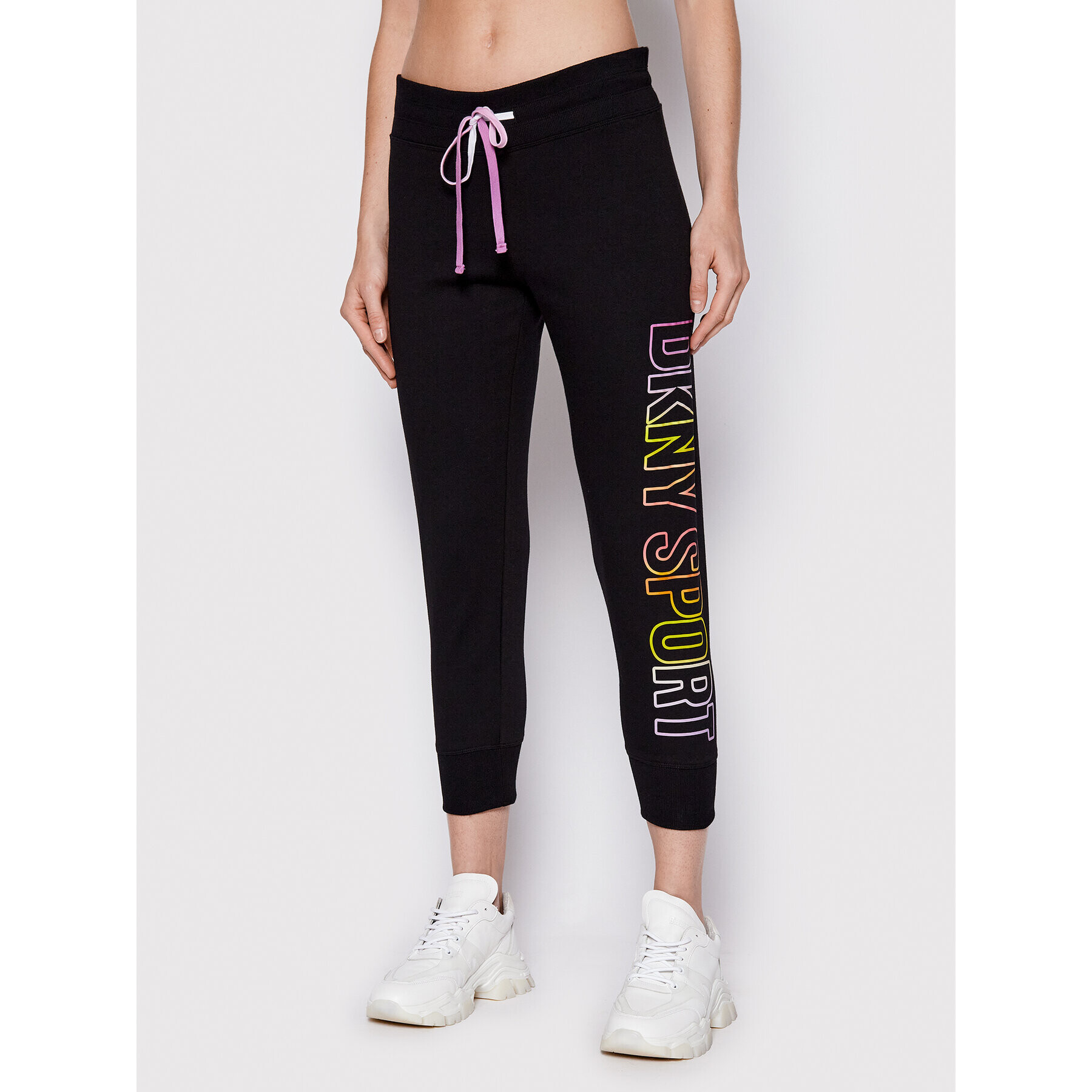 DKNY Sport Melegítő alsó DP2P2975 Fekete Regular Fit - Pepit.hu