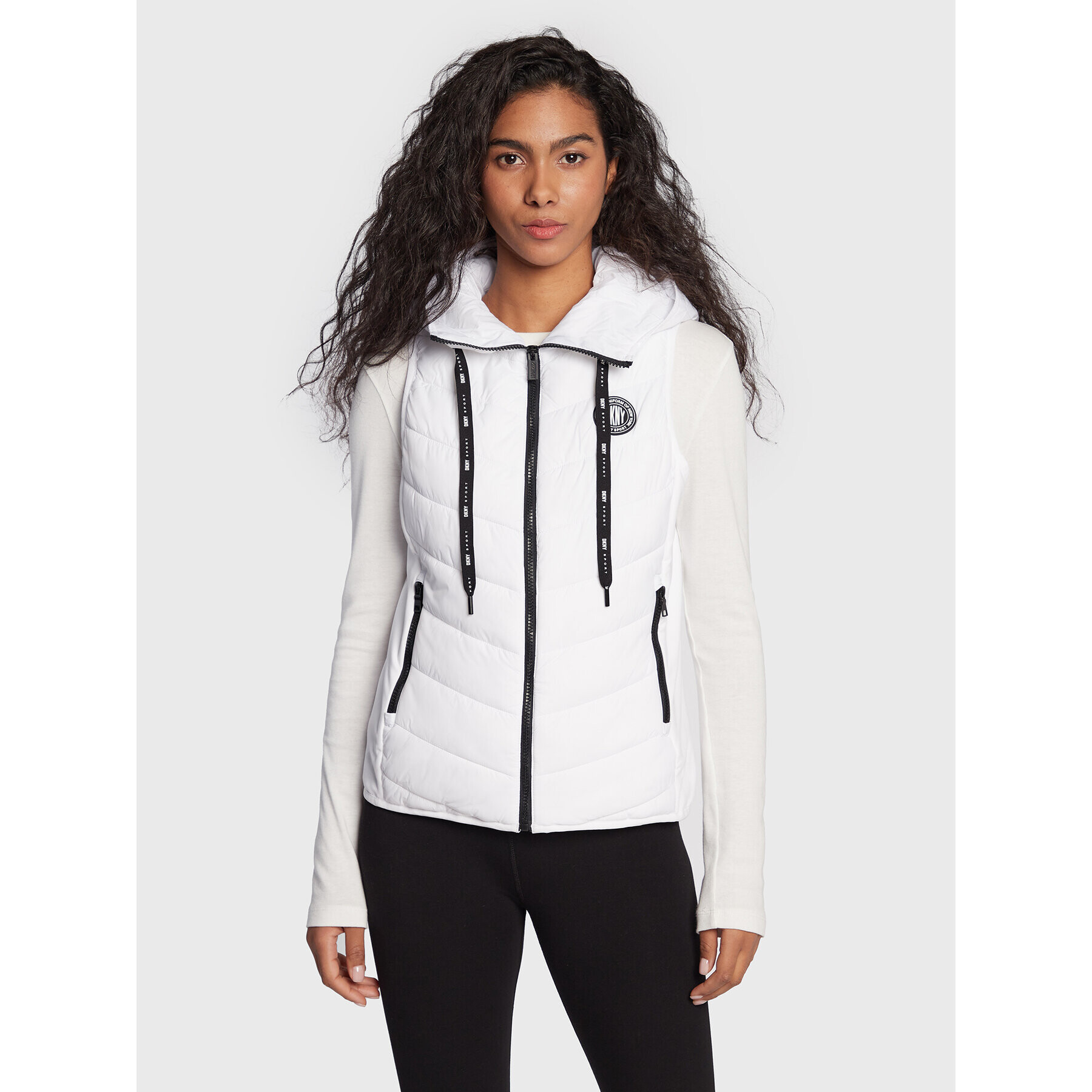 DKNY Sport Mellény DP2V3111 Fehér Classic Fit - Pepit.hu