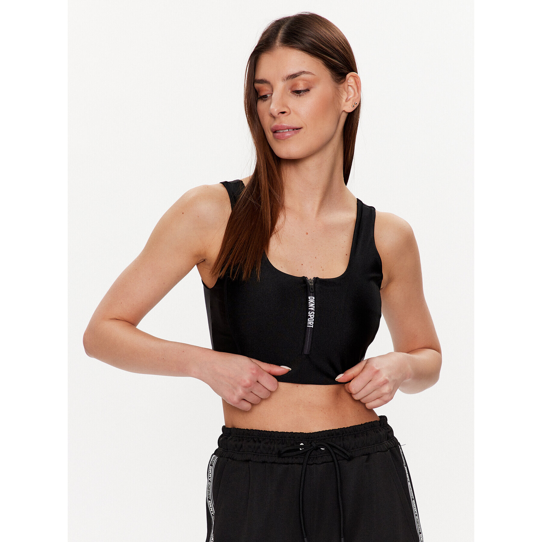 DKNY Sport Melltartó felső DP2T9186 Fekete - Pepit.hu