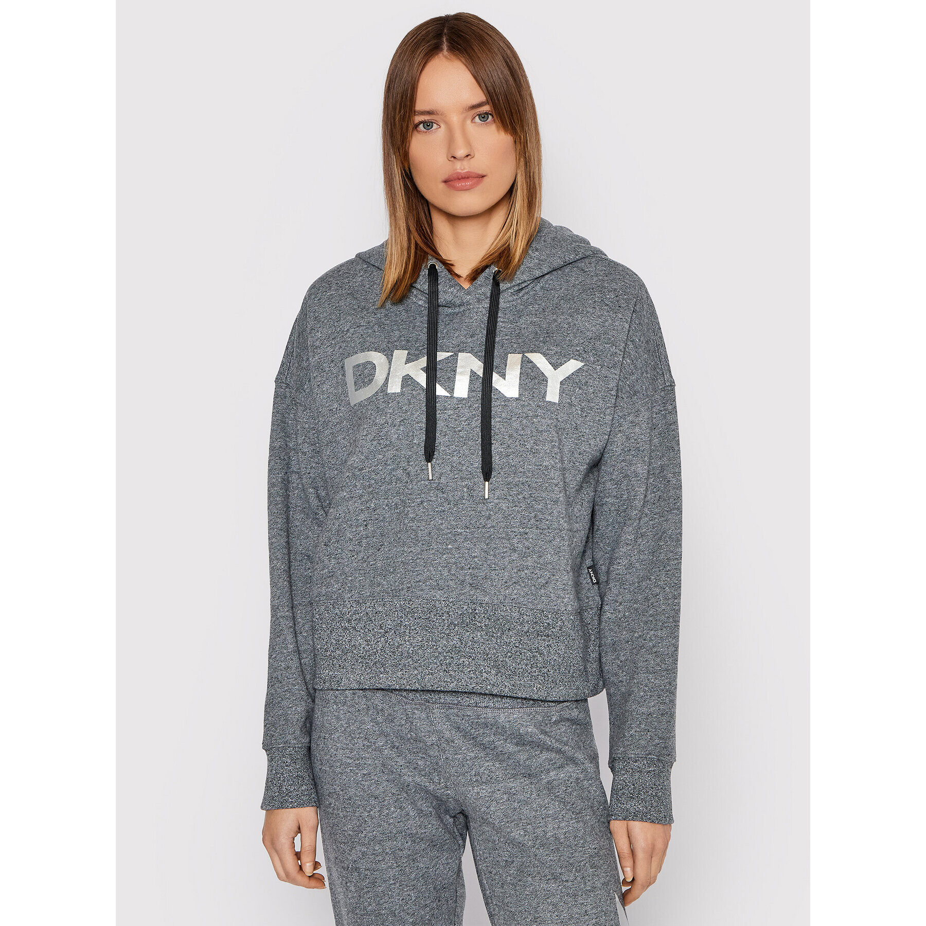 DKNY Sport Pulóver DP1T7970 Szürke Regular Fit - Pepit.hu