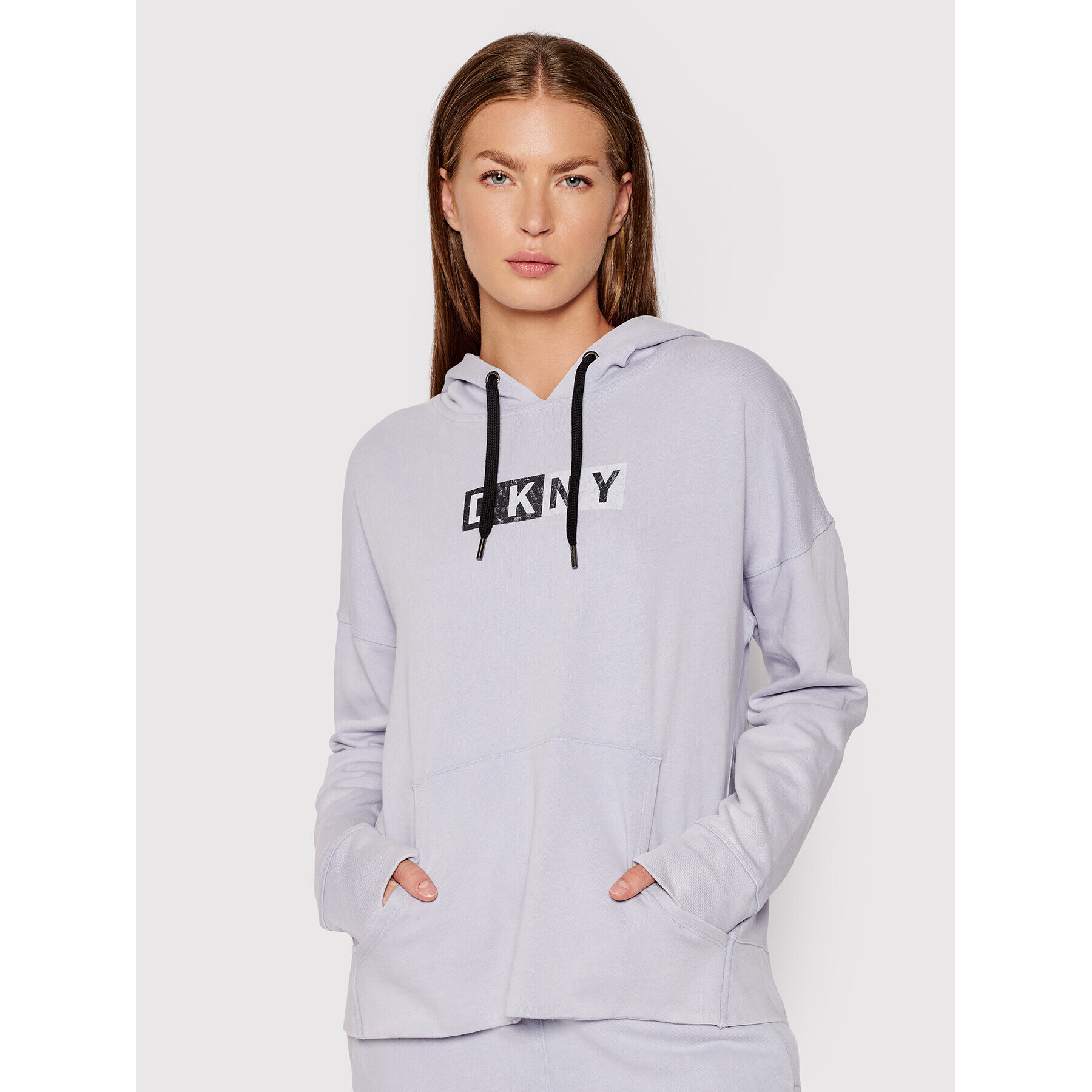 DKNY Sport Pulóver DP1T8326 Kék Relaxed Fit - Pepit.hu