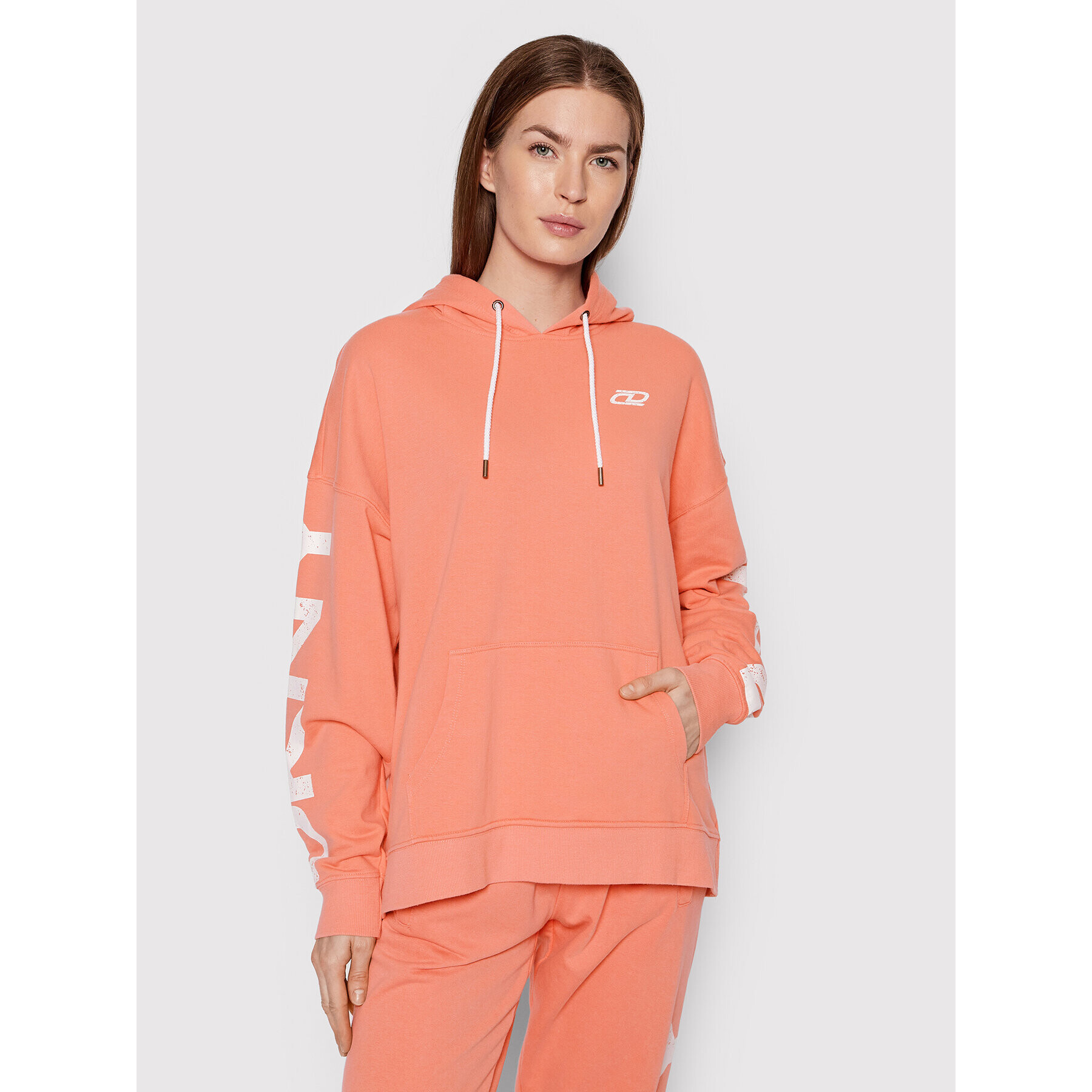 DKNY Sport Pulóver DP1T8461 Narancssárga Relaxed Fit - Pepit.hu