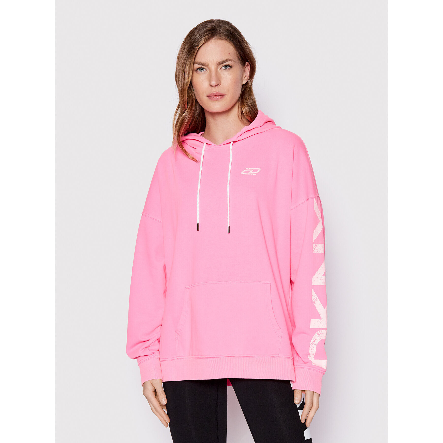 DKNY Sport Pulóver DP1T8461 Rózsaszín Relaxed Fit - Pepit.hu