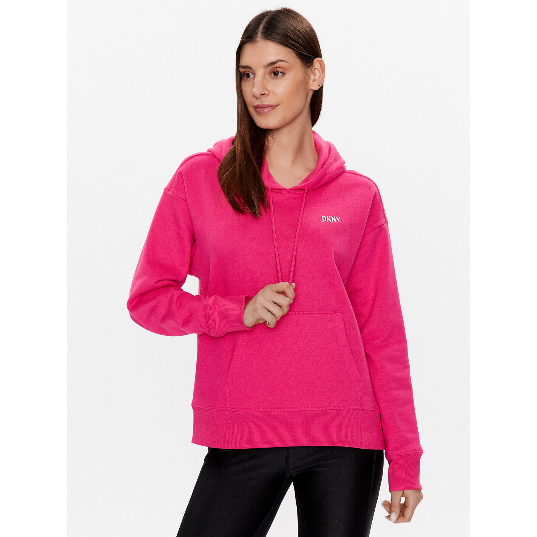 DKNY Sport Pulóver DP2T9057 Rózsaszín Classic Fit - Pepit.hu