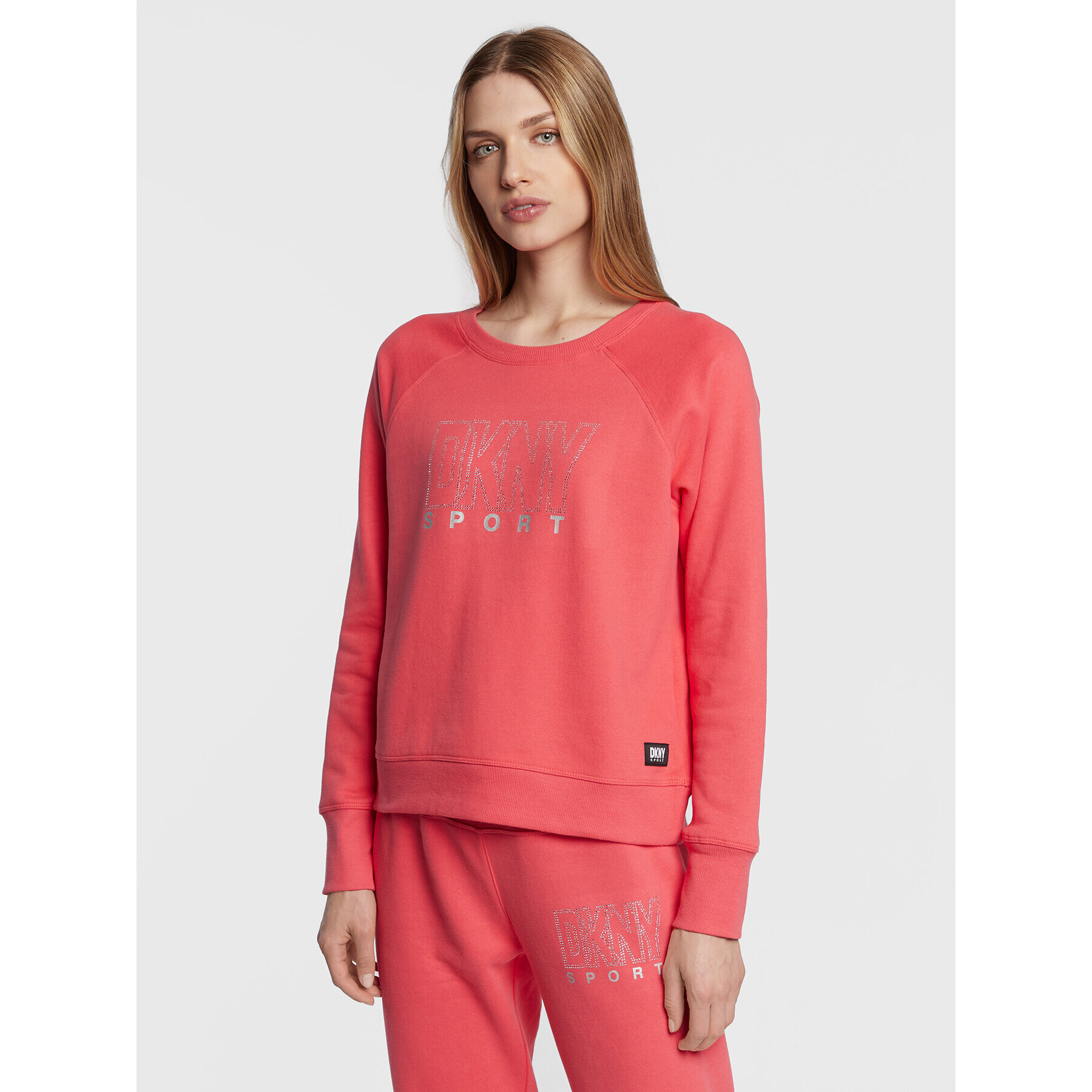 DKNY Sport Pulóver DP2T9071 Rózsaszín Regular Fit - Pepit.hu