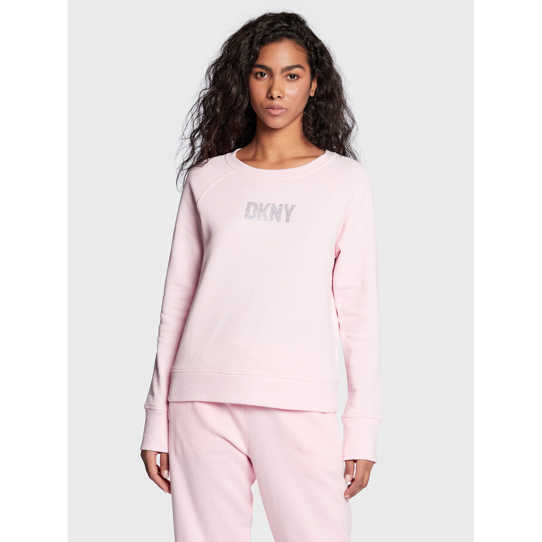 DKNY Sport Pulóver DP2T9121 Rózsaszín Regular Fit - Pepit.hu