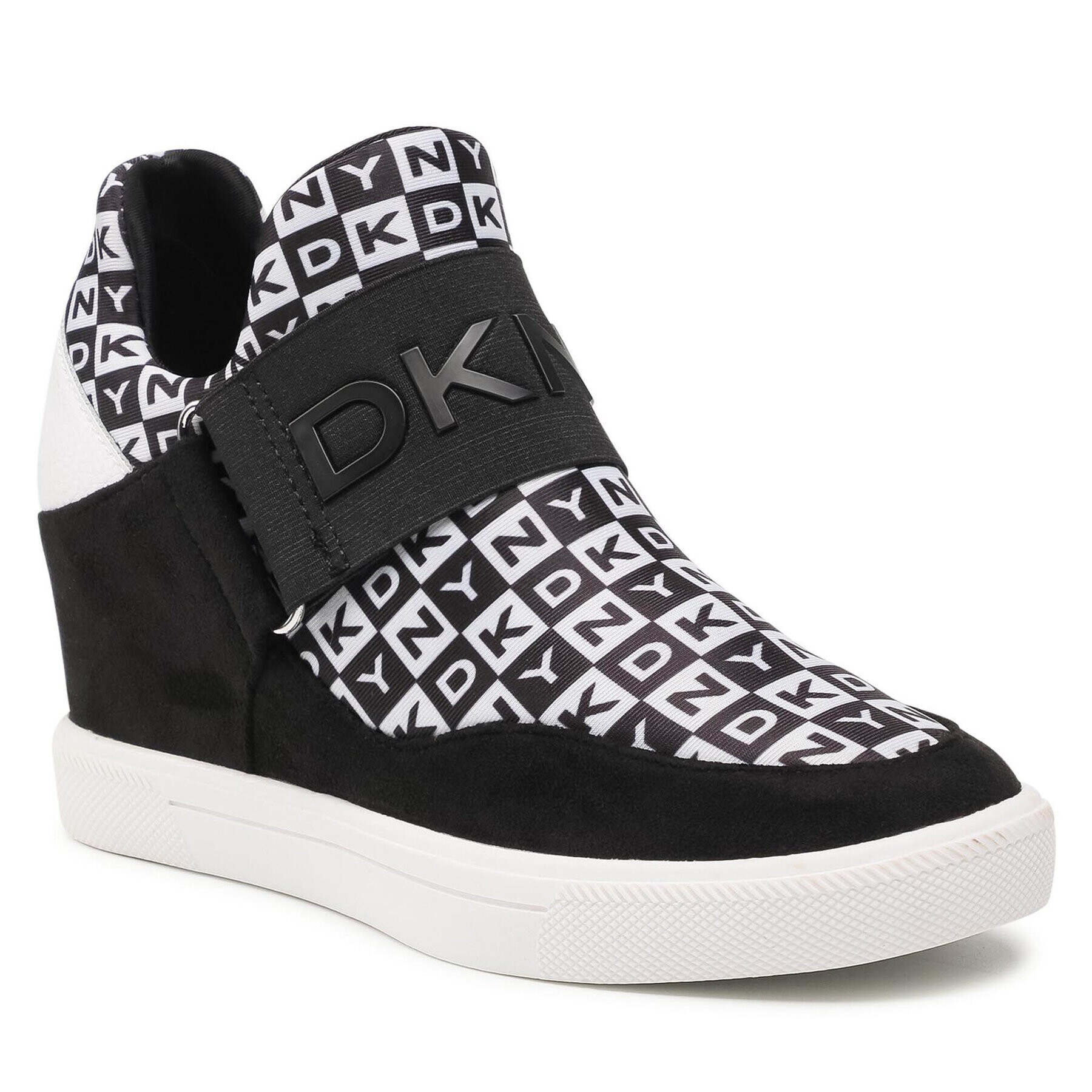 DKNY Sportcipő Cosmos Wedge Sneak K2121680 Fekete - Pepit.hu