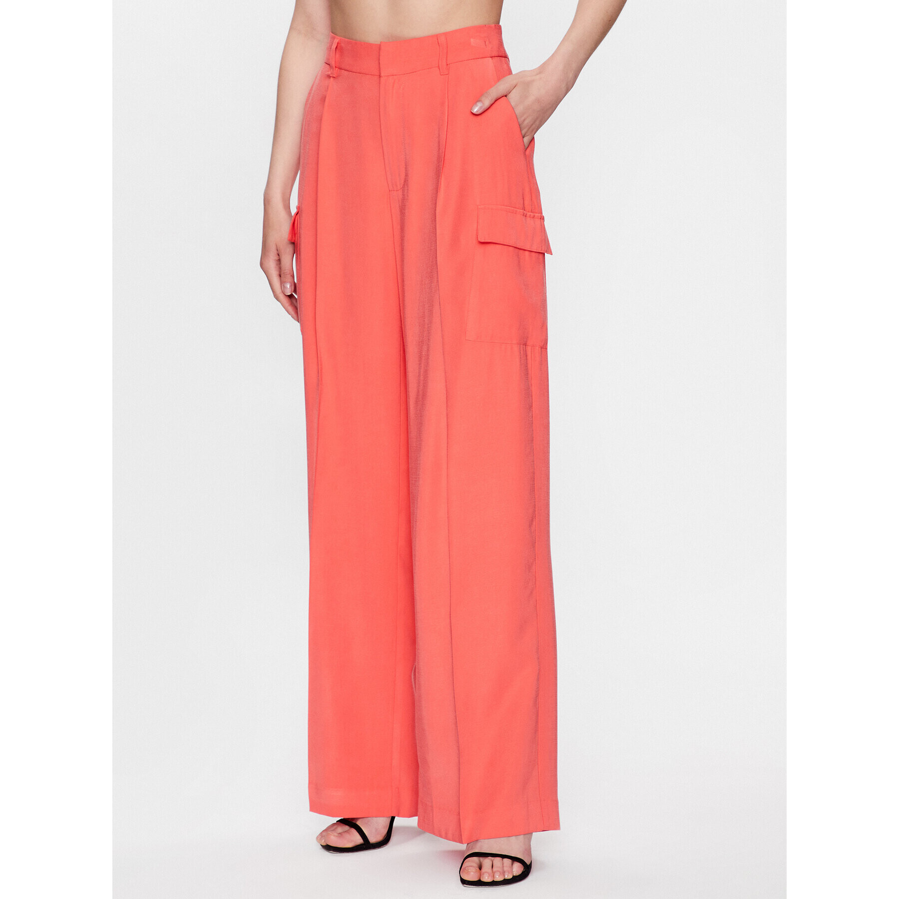 DKNY Szövet nadrág P3BKTR20 Koral Relaxed Fit - Pepit.hu