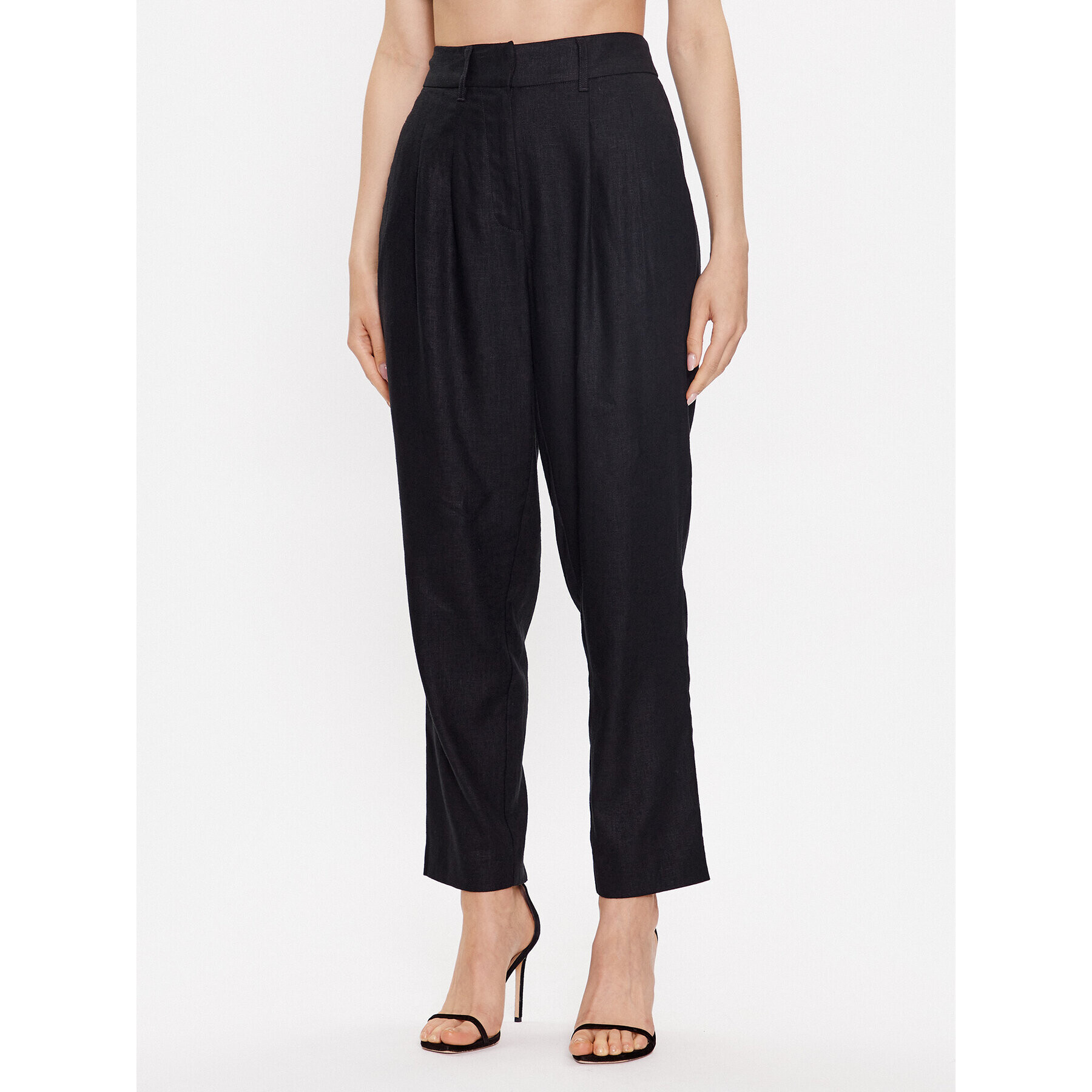 DKNY Szövet nadrág P3DKCR52 Fekete Regular Fit - Pepit.hu