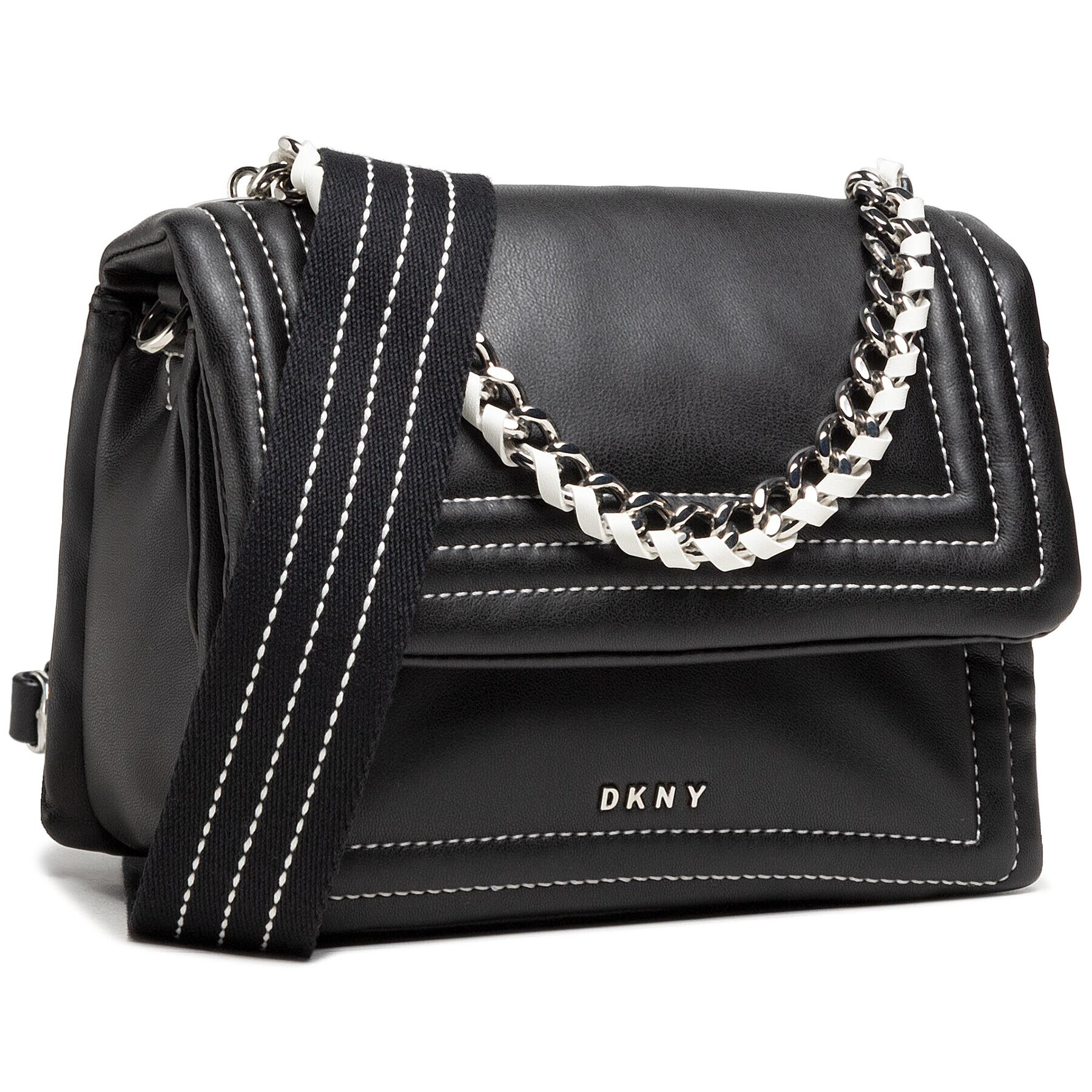 DKNY Táska Quinn Flap Crossbody R11EZL43 Fekete - Pepit.hu