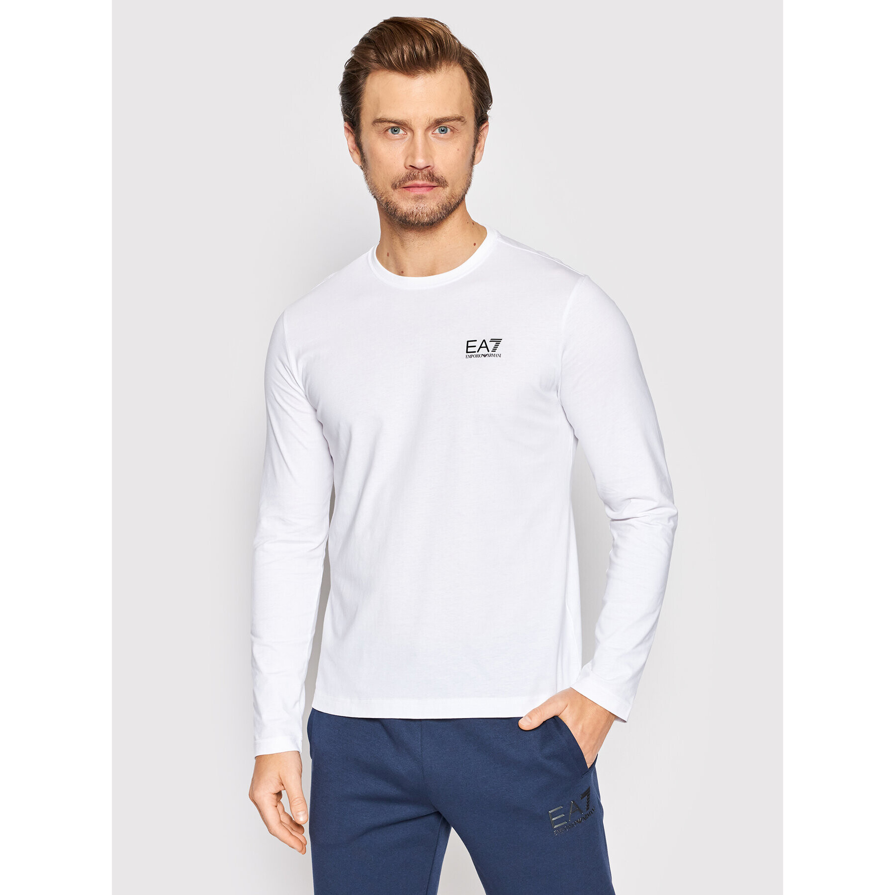 EA7 Emporio Armani Hosszú ujjú 3LPT21 PJFFZ 1100 Fehér Regular Fit - Pepit.hu