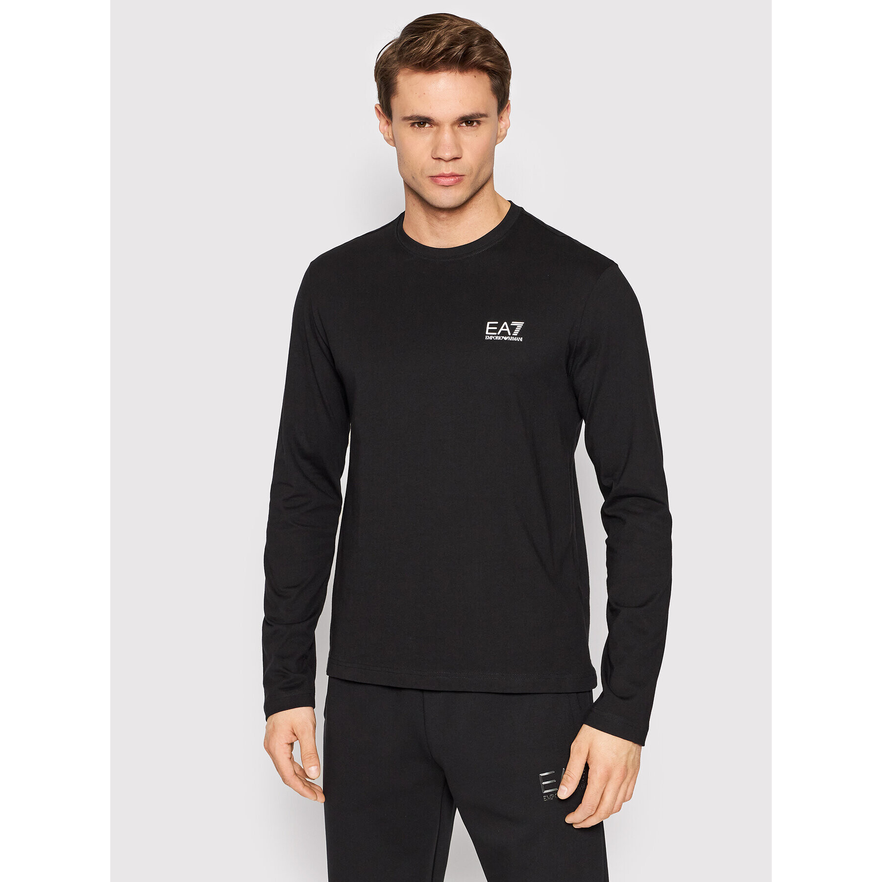 EA7 Emporio Armani Hosszú ujjú 3LPT21 PJFFZ 1200 Fekete Regular Fit - Pepit.hu