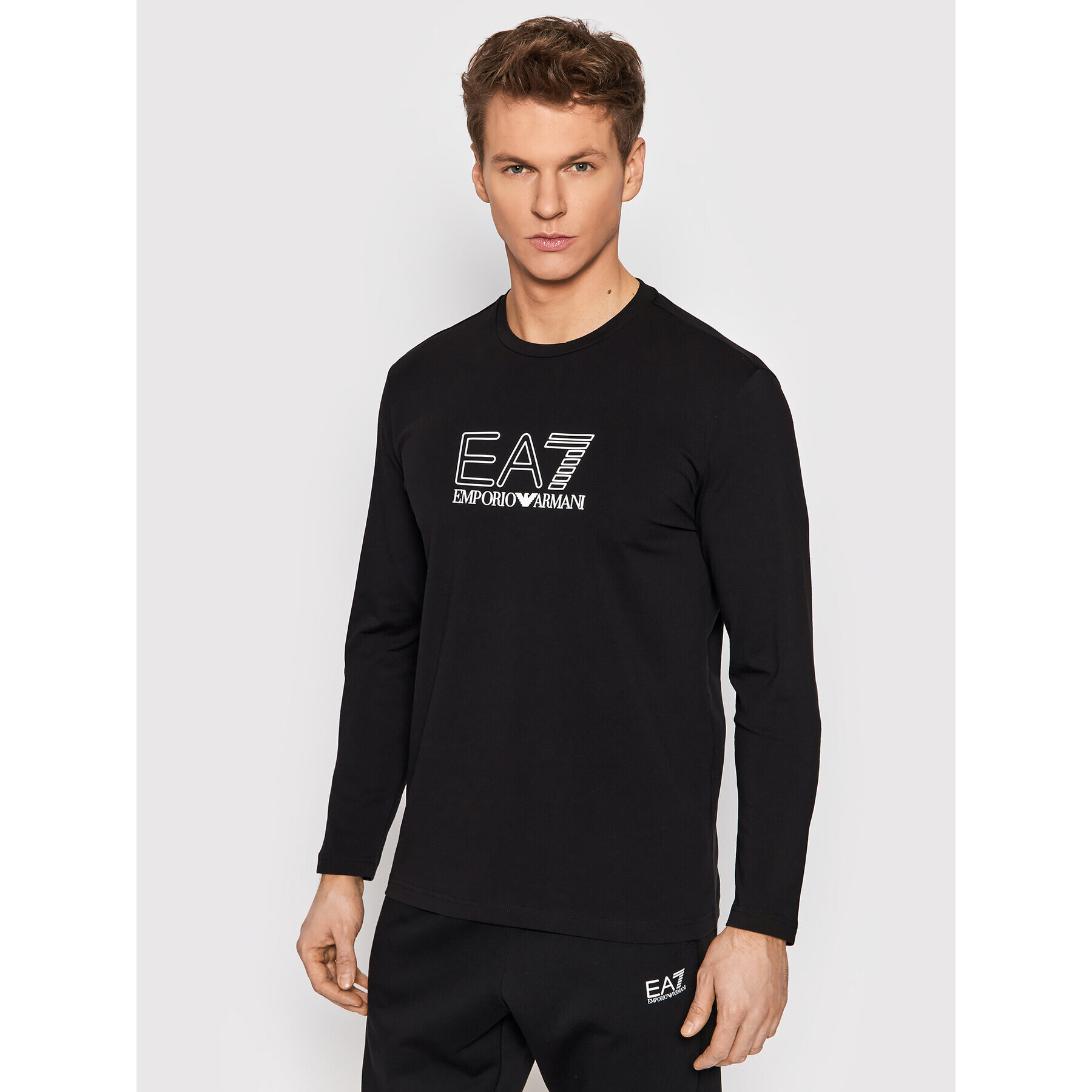 EA7 Emporio Armani Hosszú ujjú 3LPT64 PJ03Z 1200 Fekete Regular Fit - Pepit.hu