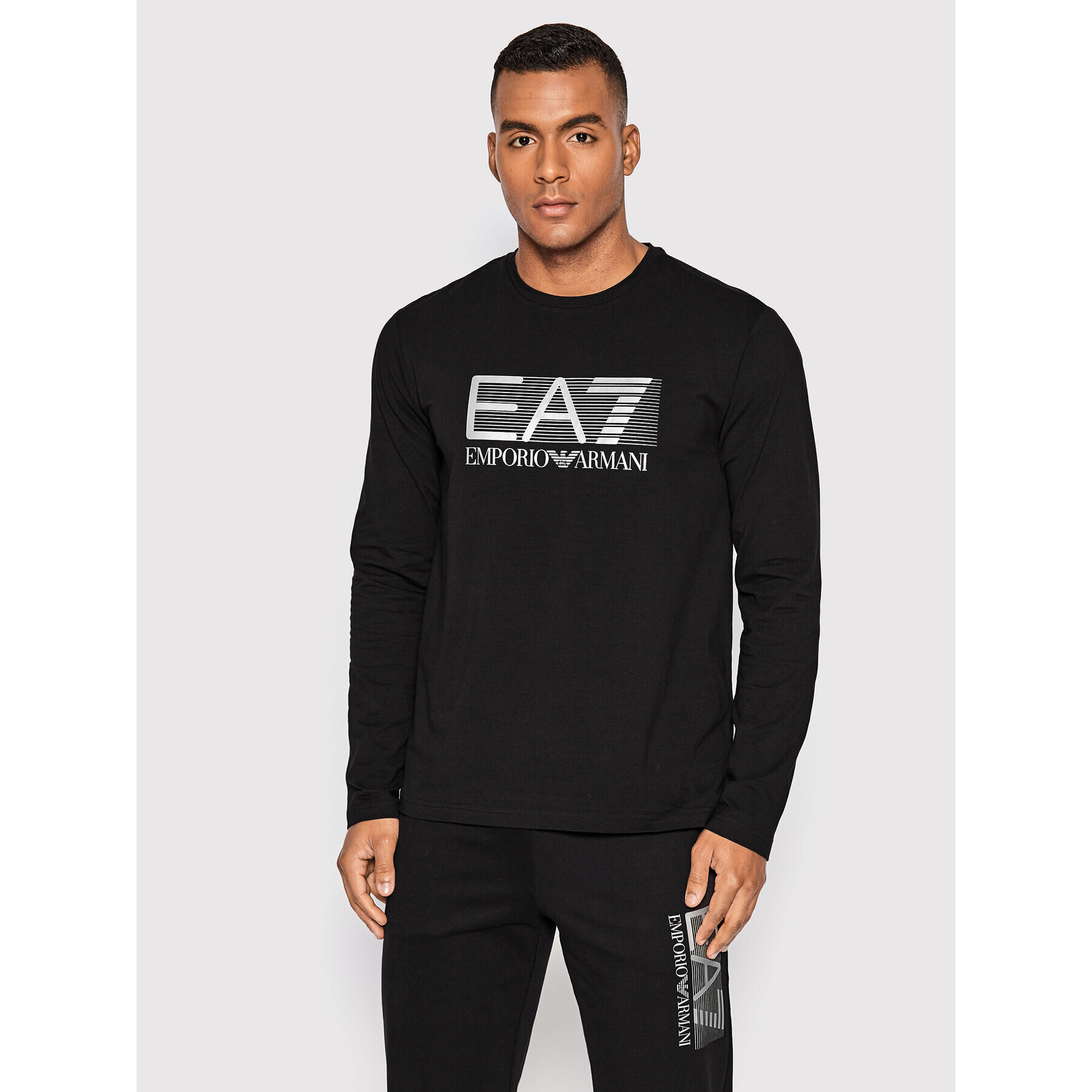 EA7 Emporio Armani Hosszú ujjú 6LPT64 PJ03Z 0200 Fekete Regular Fit - Pepit.hu