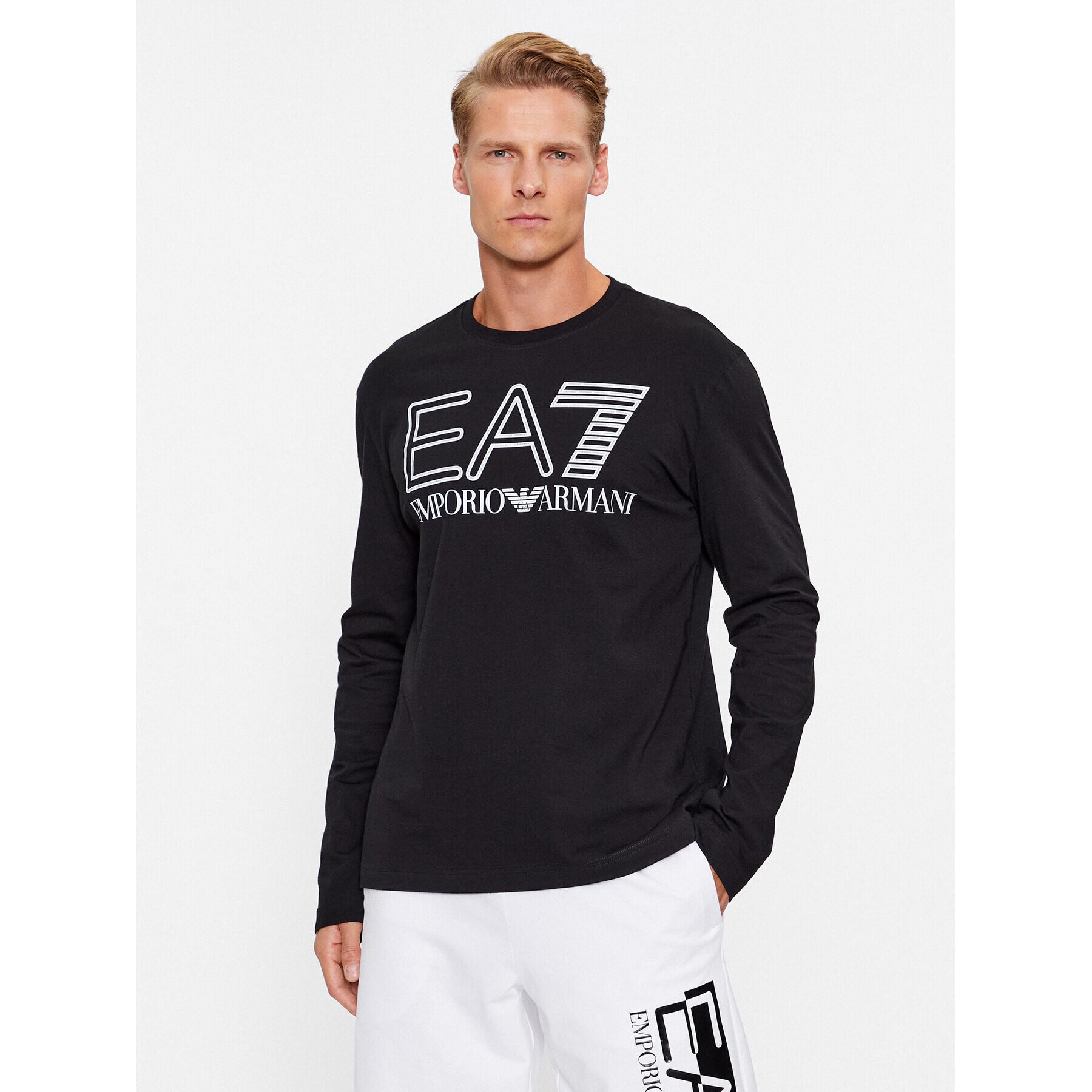 EA7 Emporio Armani Hosszú ujjú 6RPT04 PJFFZ 1200 Fekete Regular Fit - Pepit.hu