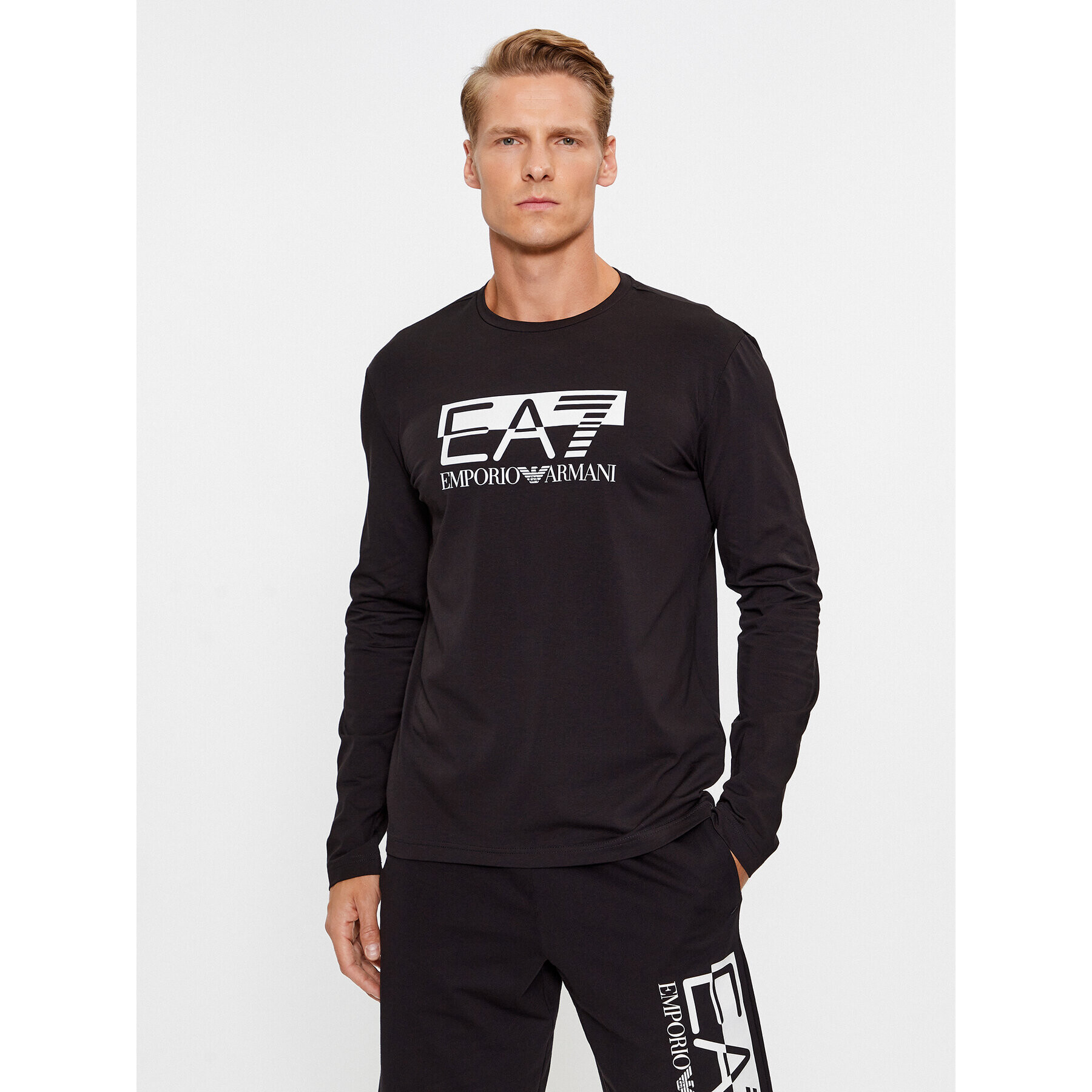 EA7 Emporio Armani Hosszú ujjú 6RPT64 PJ03Z 0200 Fekete Regular Fit - Pepit.hu