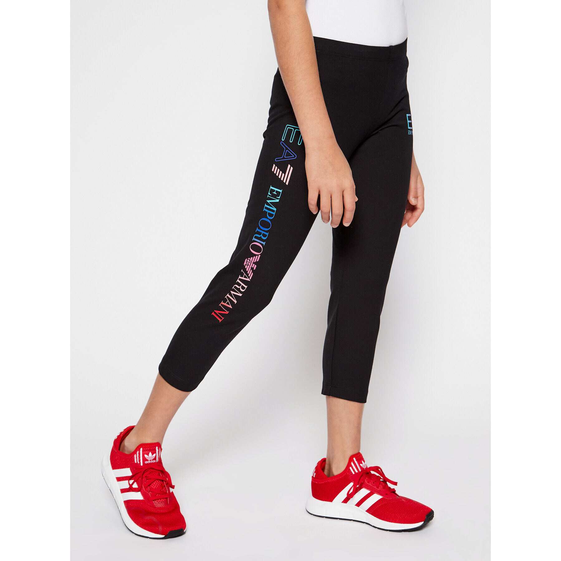 EA7 Emporio Armani Leggings 3KFP54 FJ01Z 1200 Fekete Slim Fit - Pepit.hu