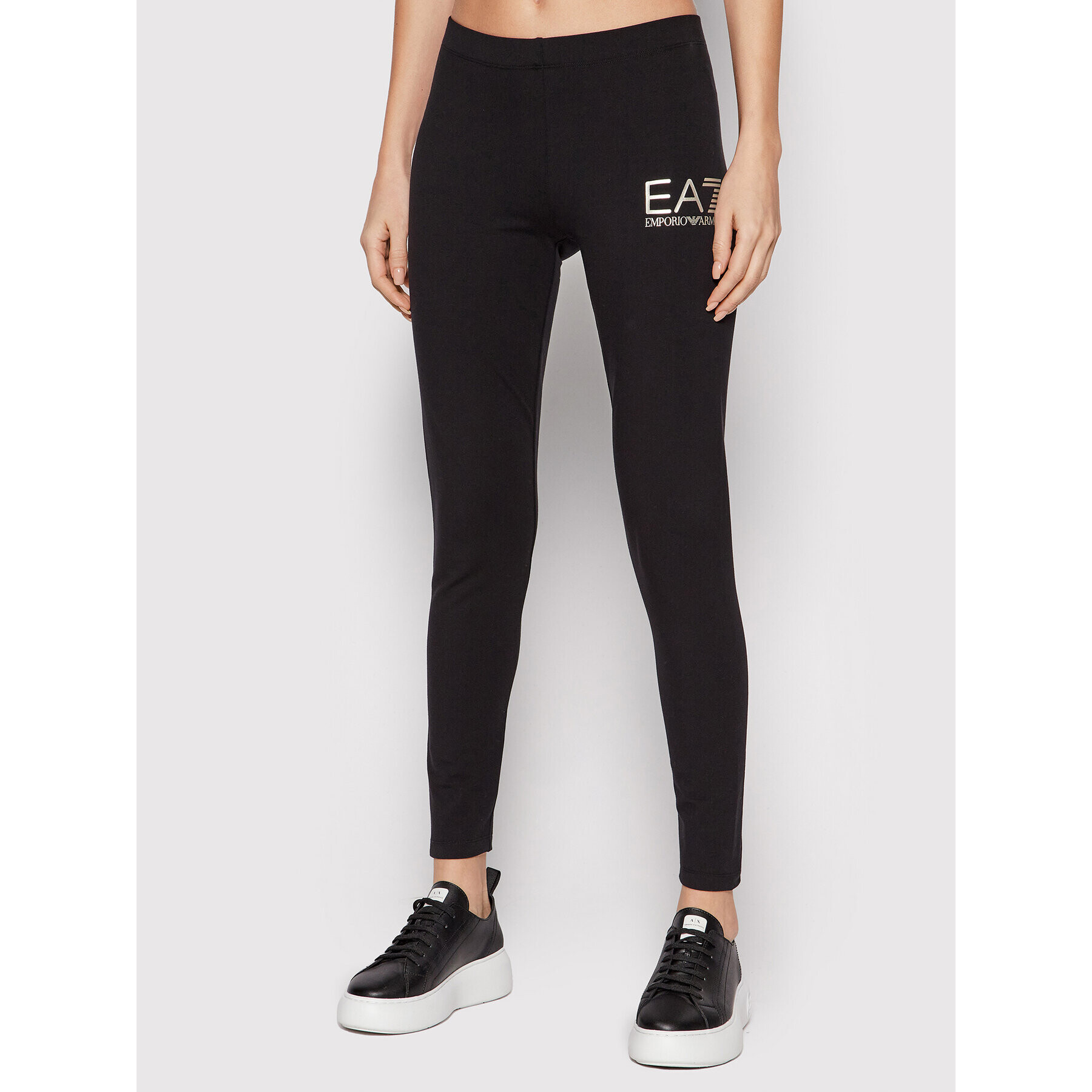 EA7 Emporio Armani Leggings 3LTP57 TJ01Z 1200 Fekete Slim Fit - Pepit.hu