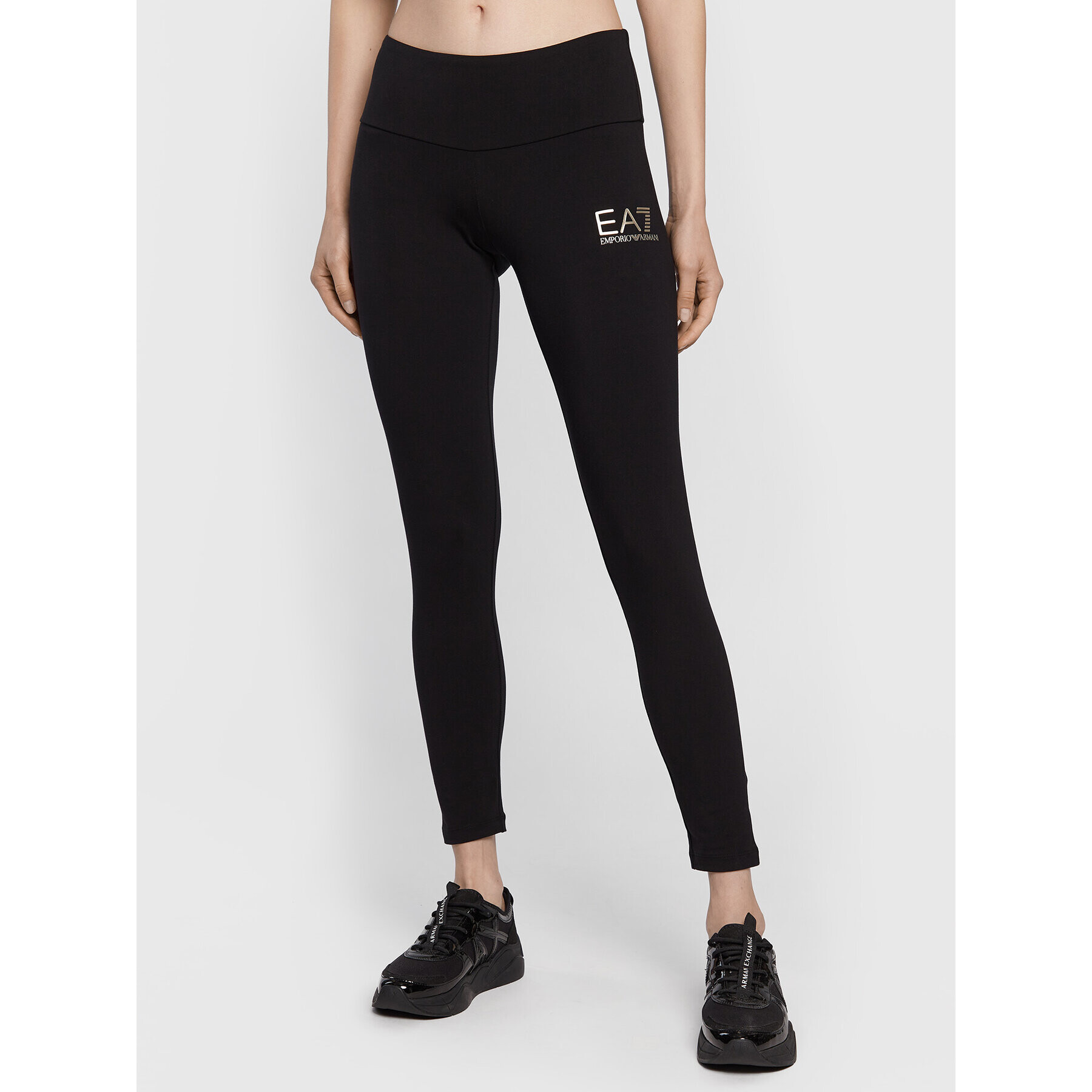 EA7 Emporio Armani Leggings 6LTP58 TJ01Z 1200 Fekete Slim Fit - Pepit.hu