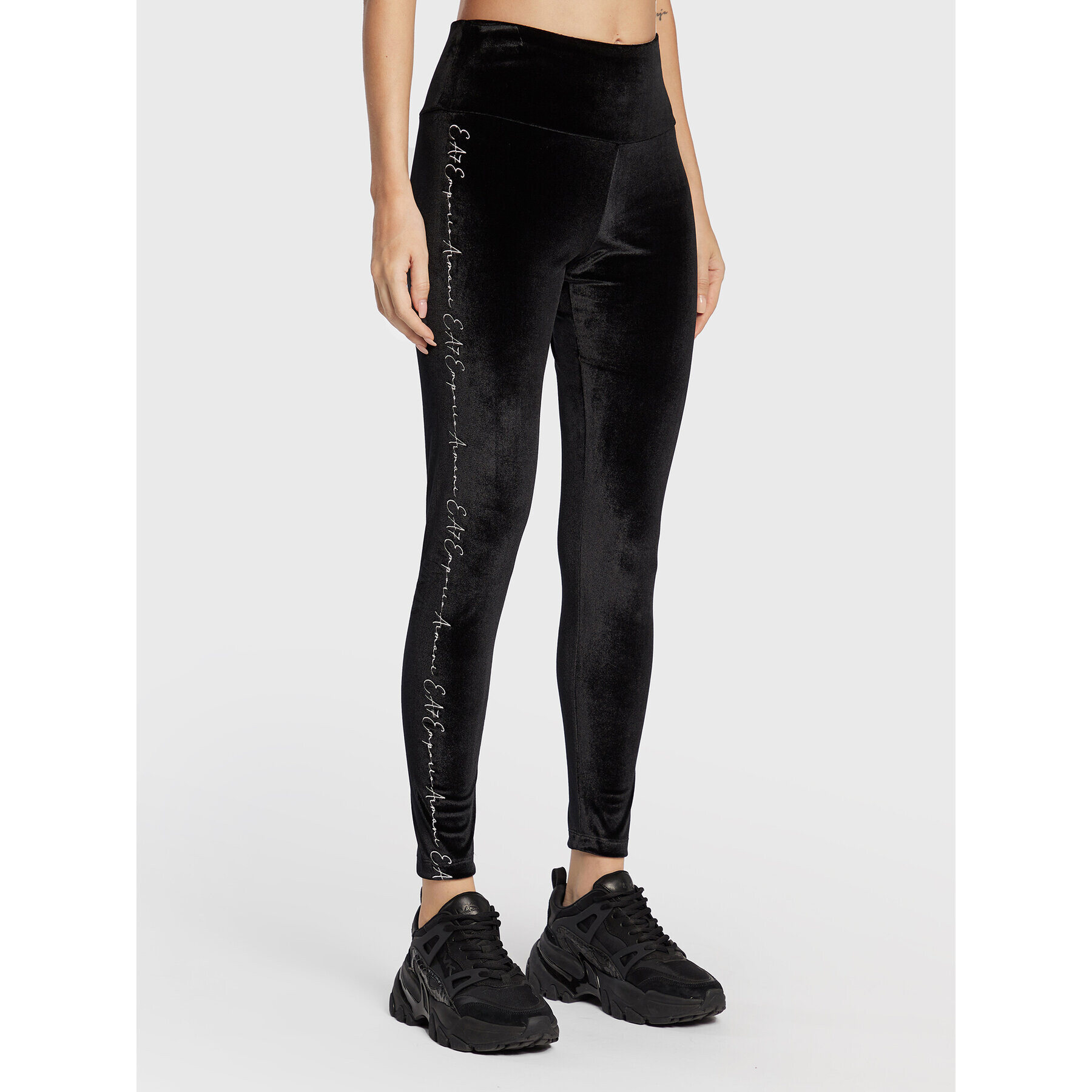 EA7 Emporio Armani Leggings 6LTP73 TJGGZ 1200 Fekete Slim Fit - Pepit.hu