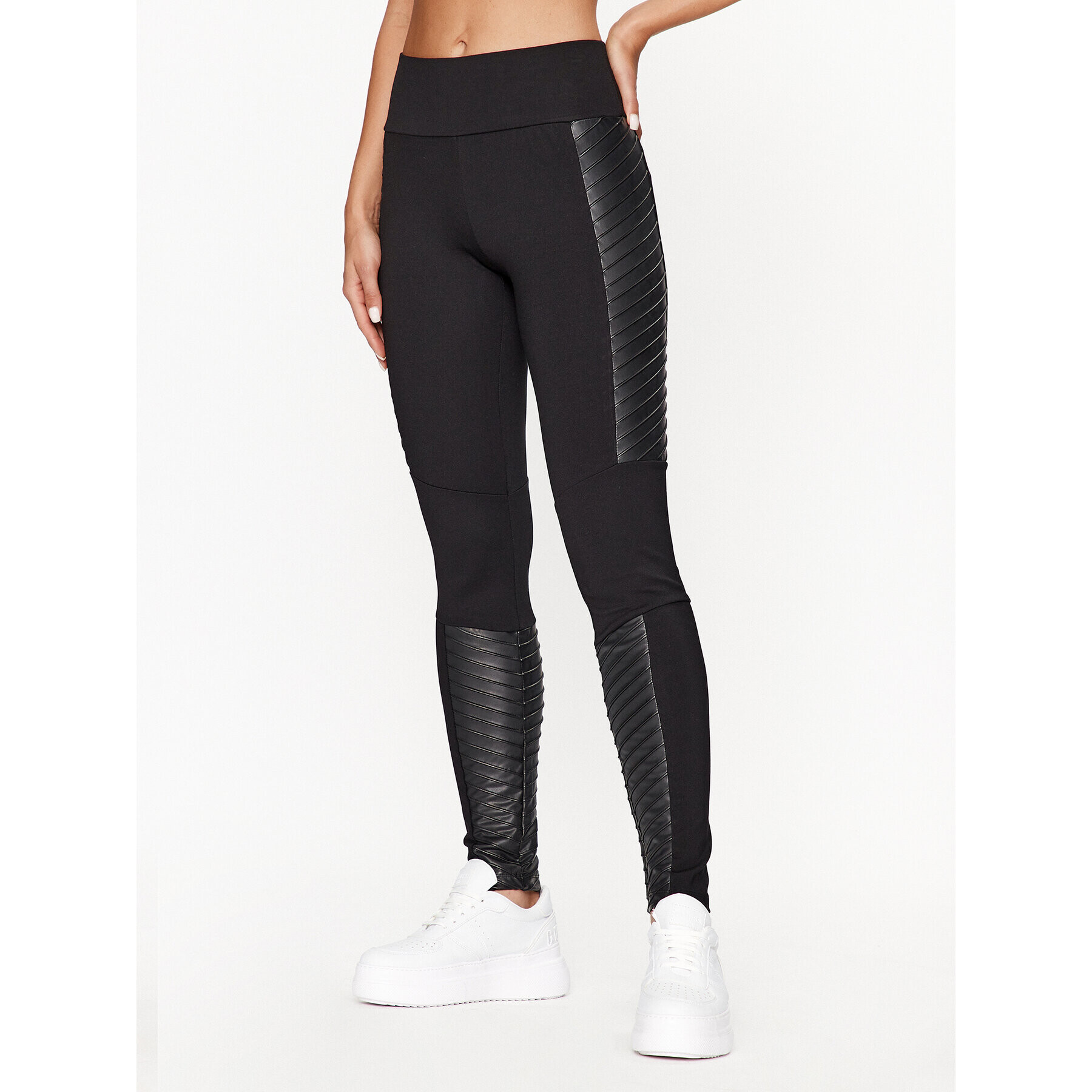 EA7 Emporio Armani Leggings 6RTP73 TJRLZ 1200 Fekete Slim Fit - Pepit.hu