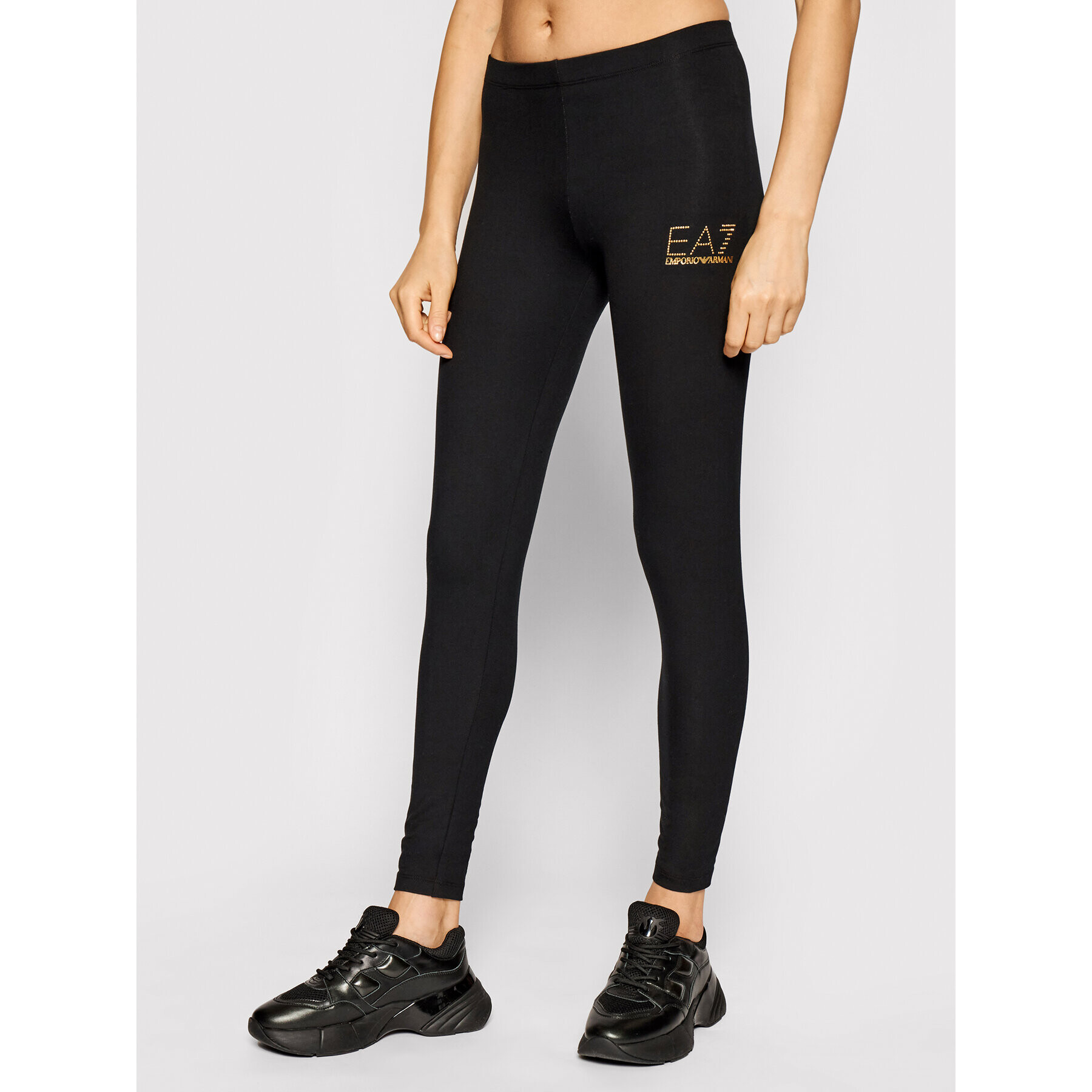 EA7 Emporio Armani Leggings 8NTP82 TJ01Z 1200 Fekete Slim Fit - Pepit.hu