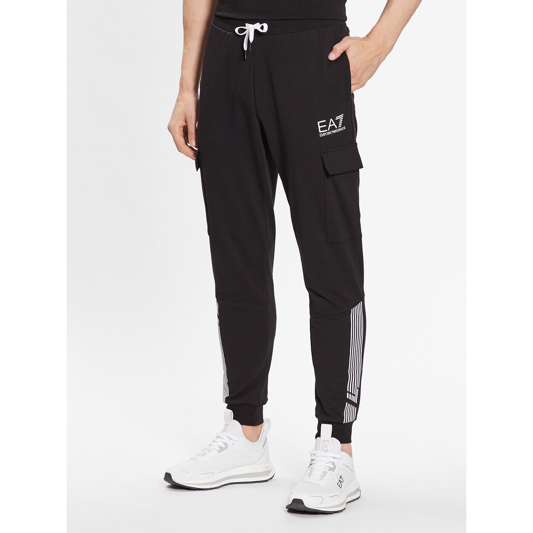 EA7 Emporio Armani Melegítő alsó 3RPP55 PJLIZ 1200 Fekete Regular Fit - Pepit.hu