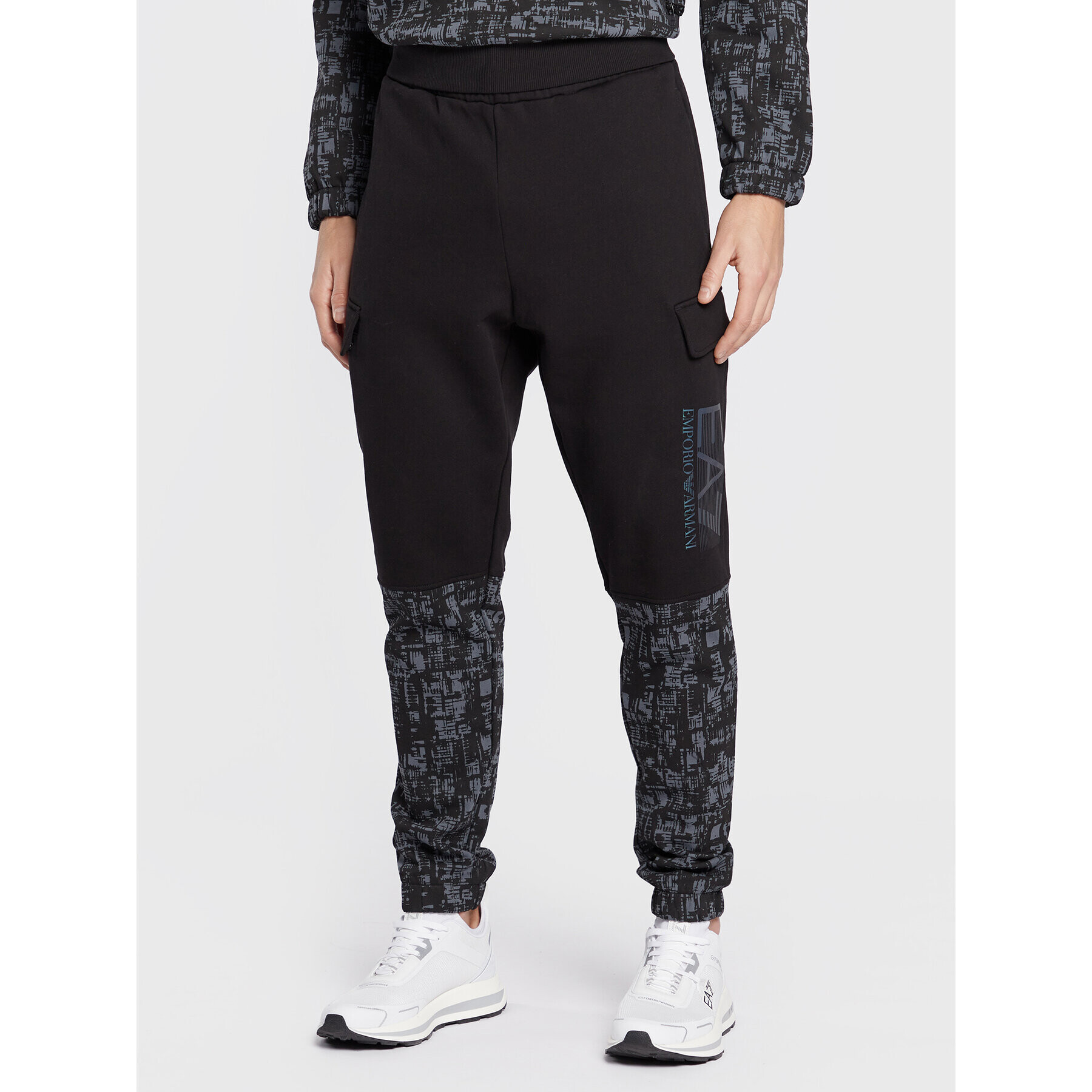 EA7 Emporio Armani Melegítő alsó 6LPP54 PJ07Z 1200 Fekete Regular Fit - Pepit.hu