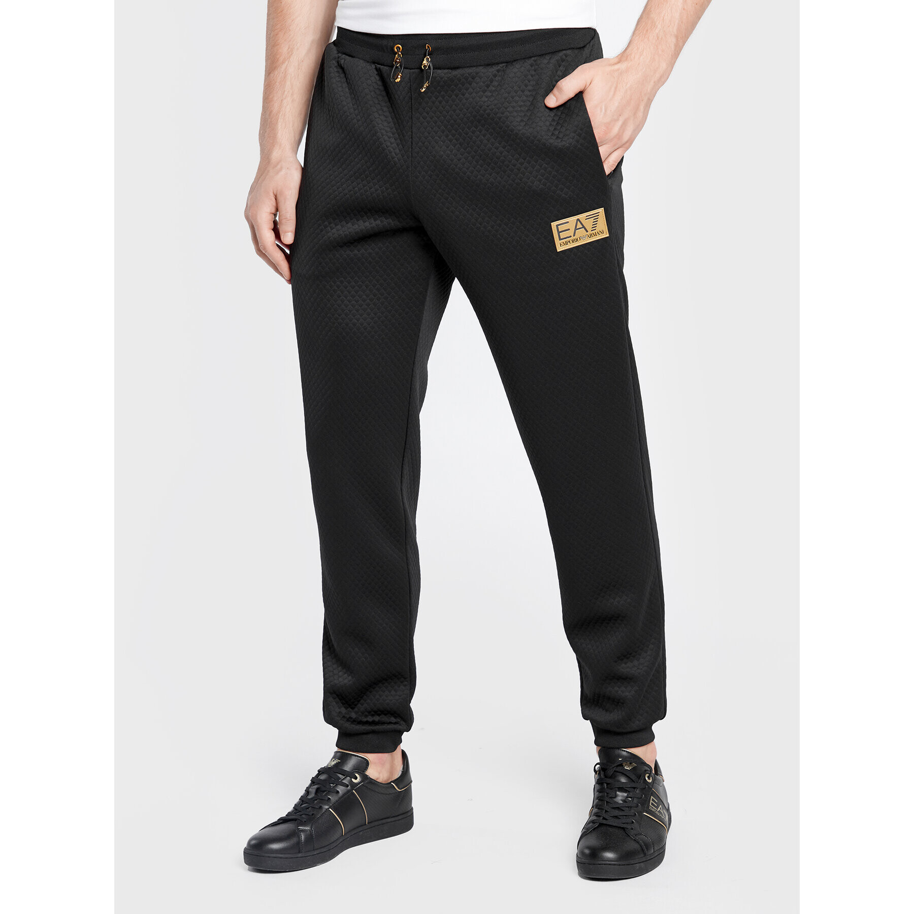 EA7 Emporio Armani Melegítő alsó 6LPP71 PJHXZ 1200 Fekete Regular Fit - Pepit.hu