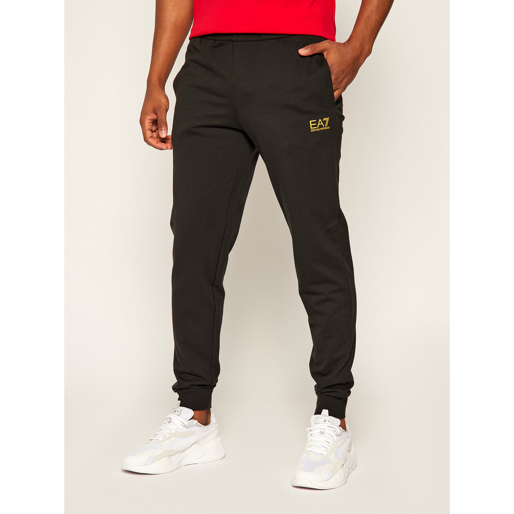 EA7 Emporio Armani Melegítő alsó 8NPP53 PJ05Z 0208 Fekete Slim Fit - Pepit.hu