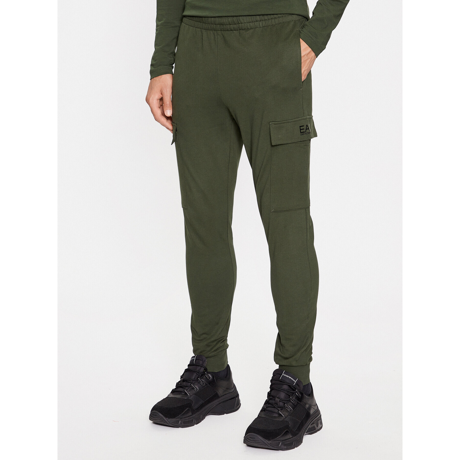 EA7 Emporio Armani Melegítő alsó 8NPP59 PJ05Z 1845 Khaki Regular Fit - Pepit.hu