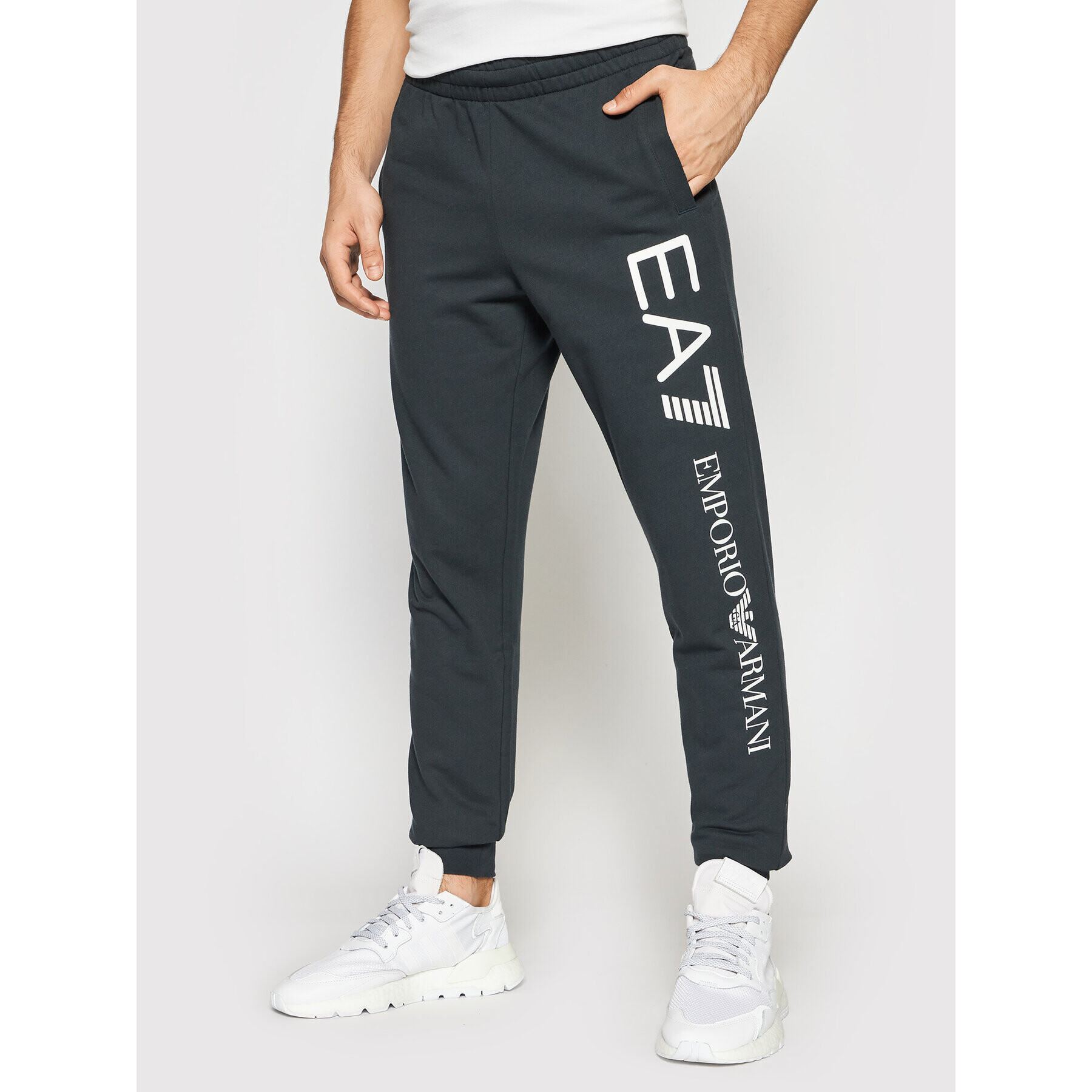 EA7 Emporio Armani Melegítő alsó 8NPPC1 PJ05Z 0544 Sötétkék Regular Fit - Pepit.hu