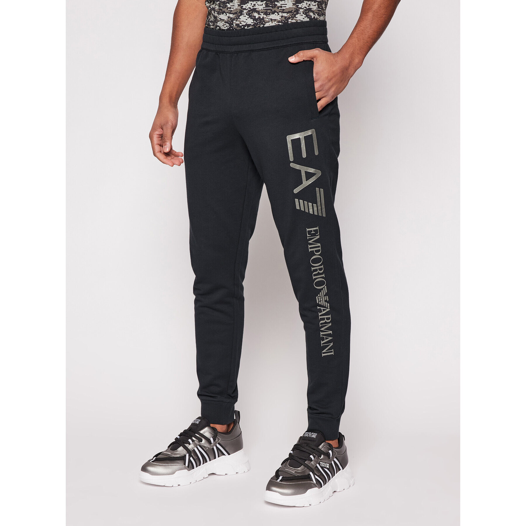 EA7 Emporio Armani Melegítő alsó 8NPPC3 PJ05Z 0579 Sötétkék Slim Fit - Pepit.hu