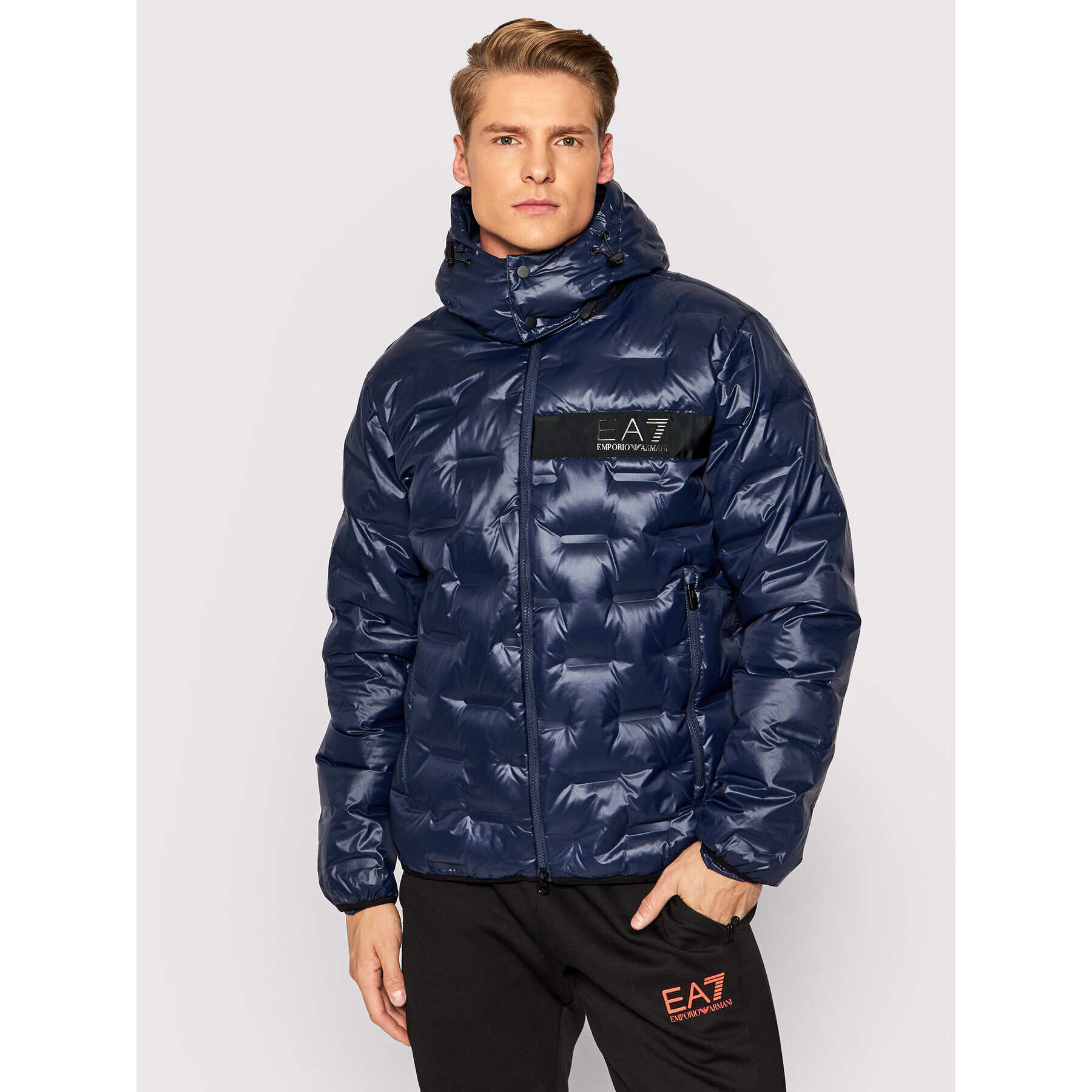 EA7 Emporio Armani Pehelykabát 6KPB64 PN8MZ 1554 Sötétkék Regular Fit - Pepit.hu