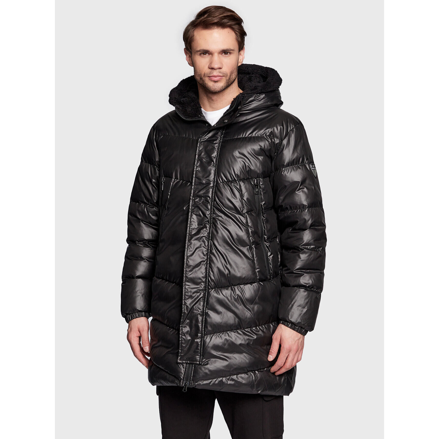 EA7 Emporio Armani Pehelykabát 6LPK01 PN3BZ 1200 Fekete Regular Fit - Pepit.hu