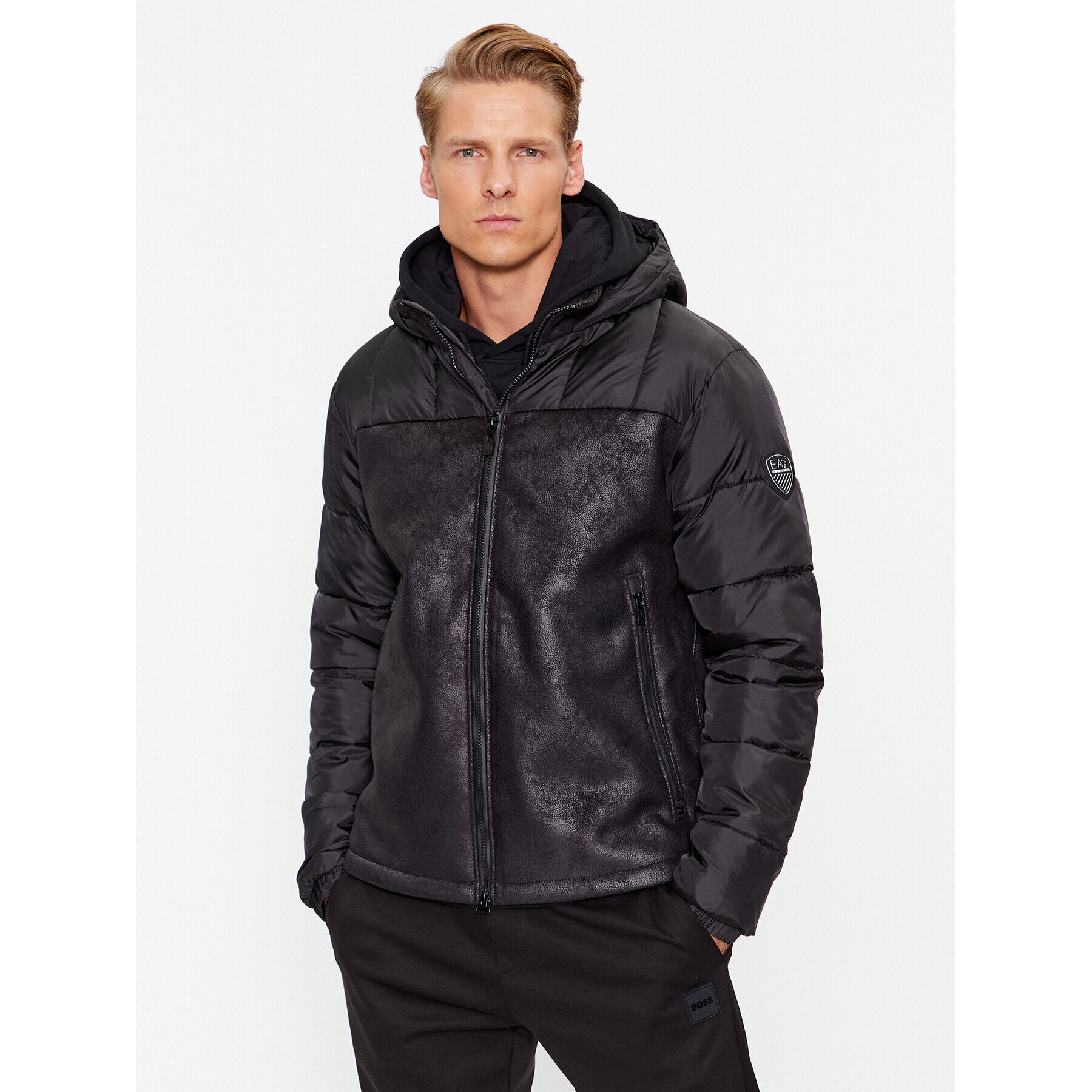 EA7 Emporio Armani Pehelykabát 6RPBA5 PN54Z 1200 Fekete Regular Fit - Pepit.hu