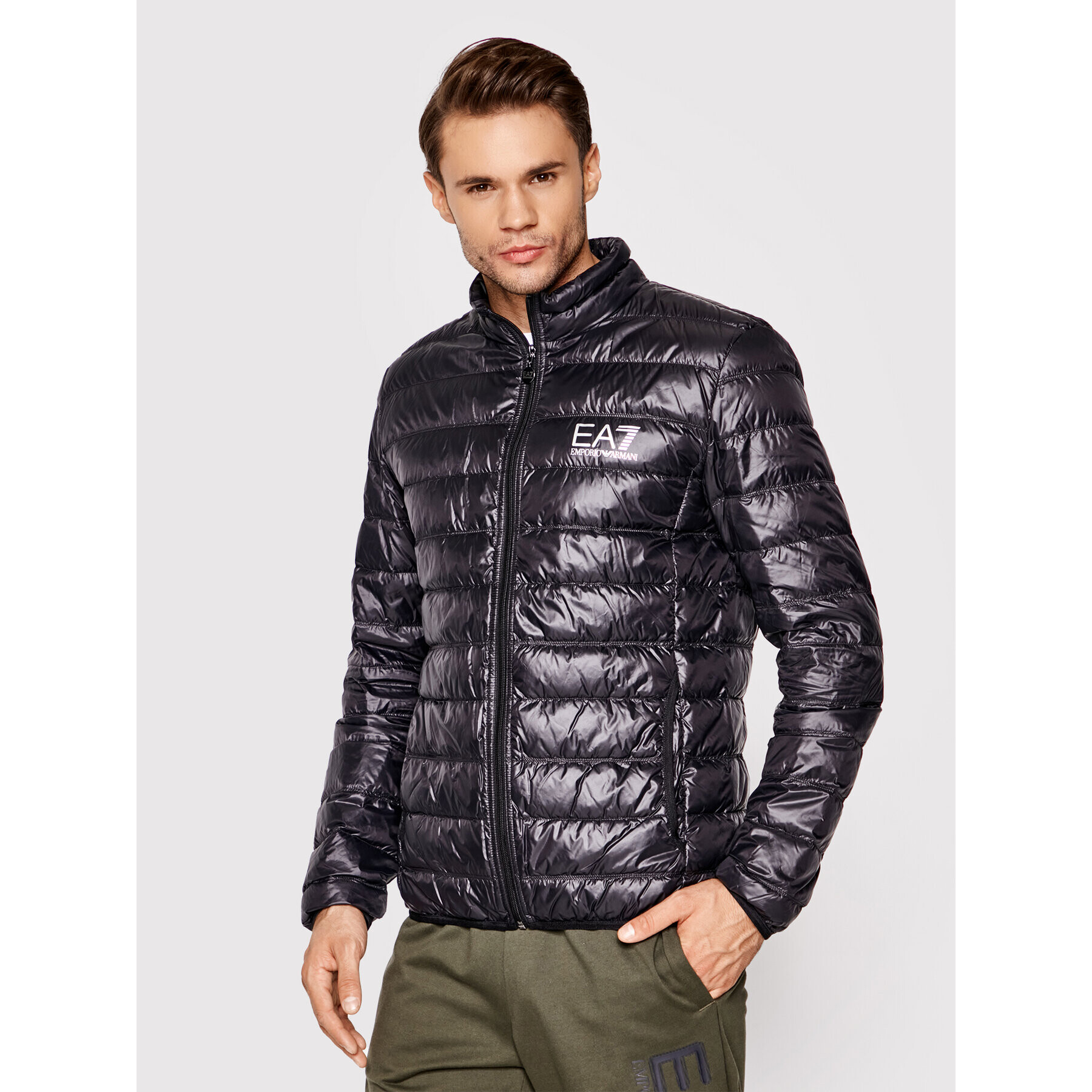 EA7 Emporio Armani Pehelykabát 8NPB01 PN29Z 1200 Fekete Regular Fit - Pepit.hu