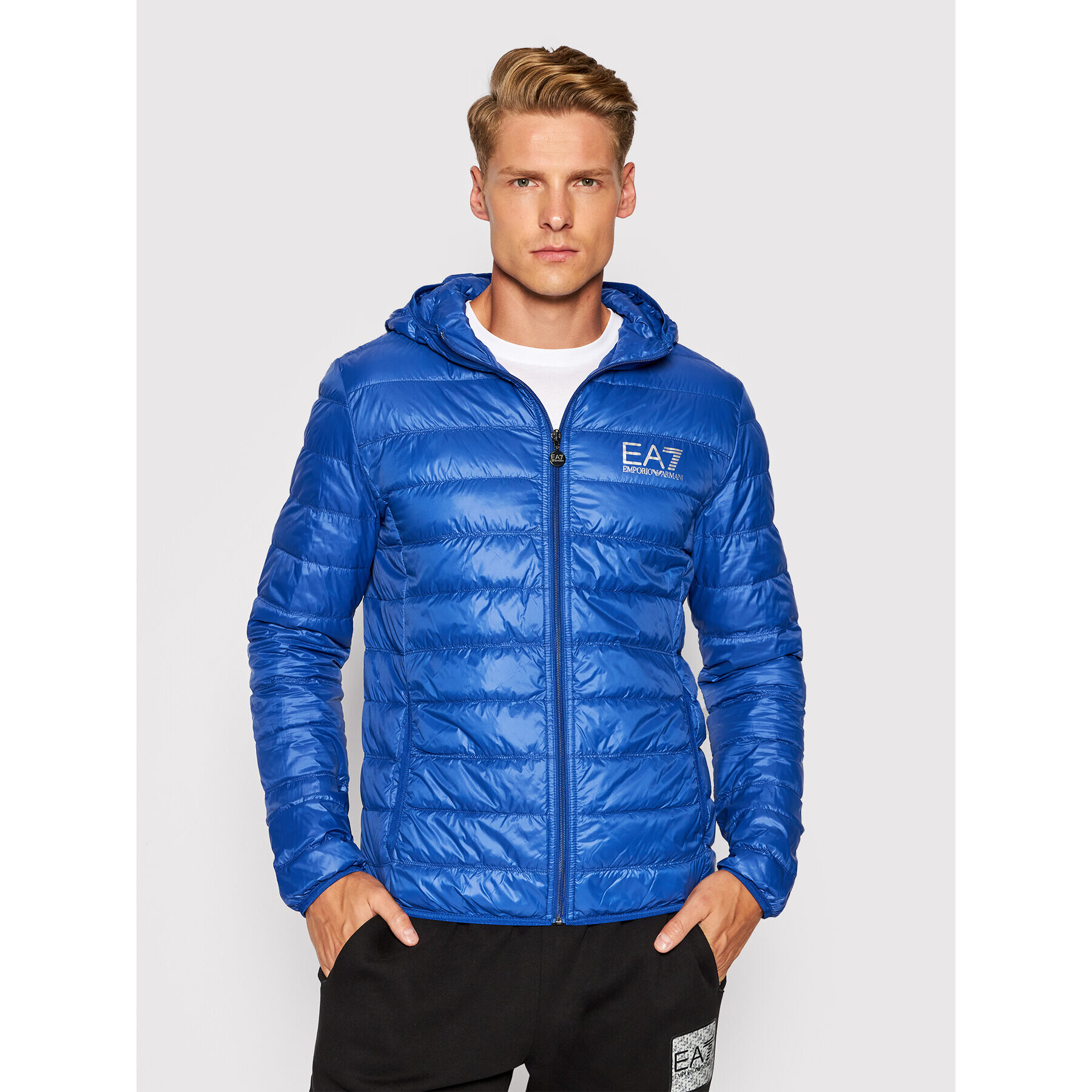 EA7 Emporio Armani Pehelykabát 8NPB02 PN29Z 1570 Sötétkék Regular Fit - Pepit.hu